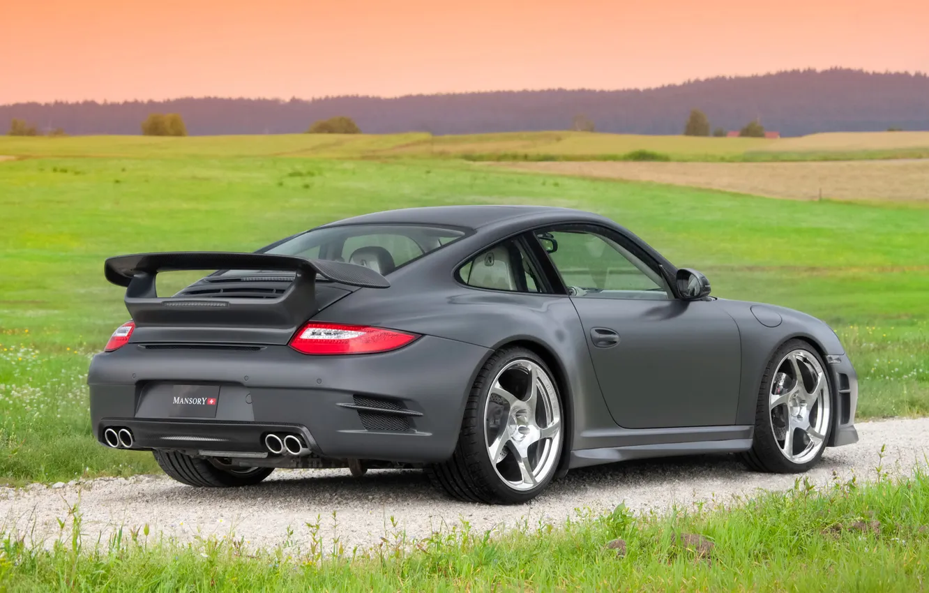 Photo wallpaper field, the sky, 997, Porsche, Carrera, Mansory