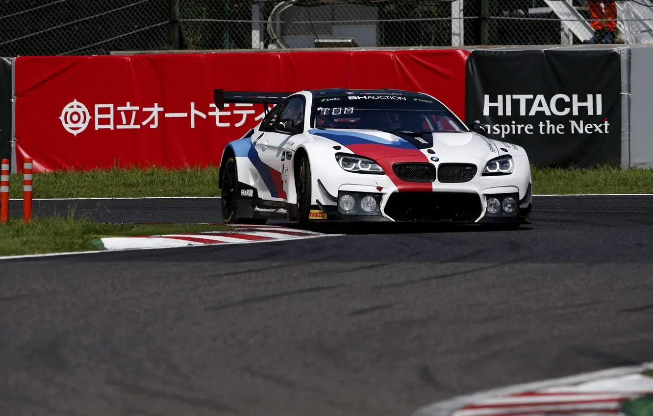 Photo wallpaper coupe, turn, BMW, track, 2019, M6 GT3