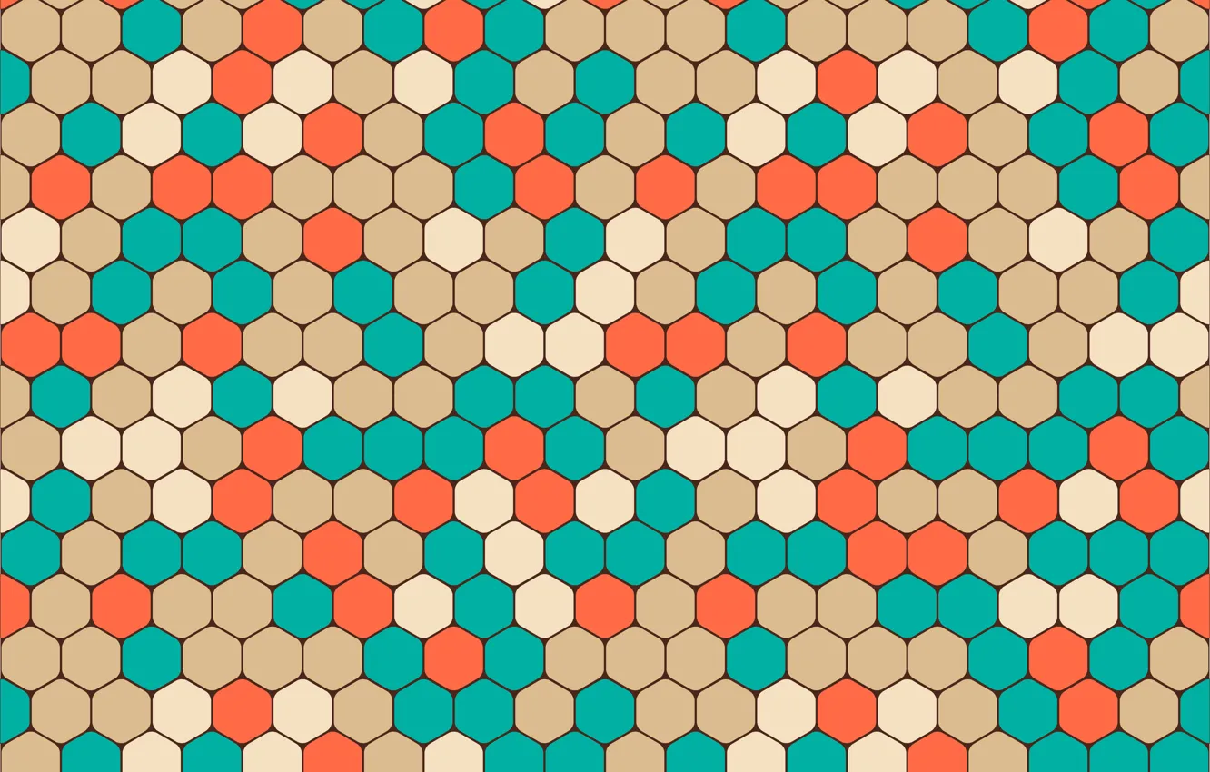 Photo wallpaper colorful, abstract, geometry, background, pattern, hexagon, shapes, geometric