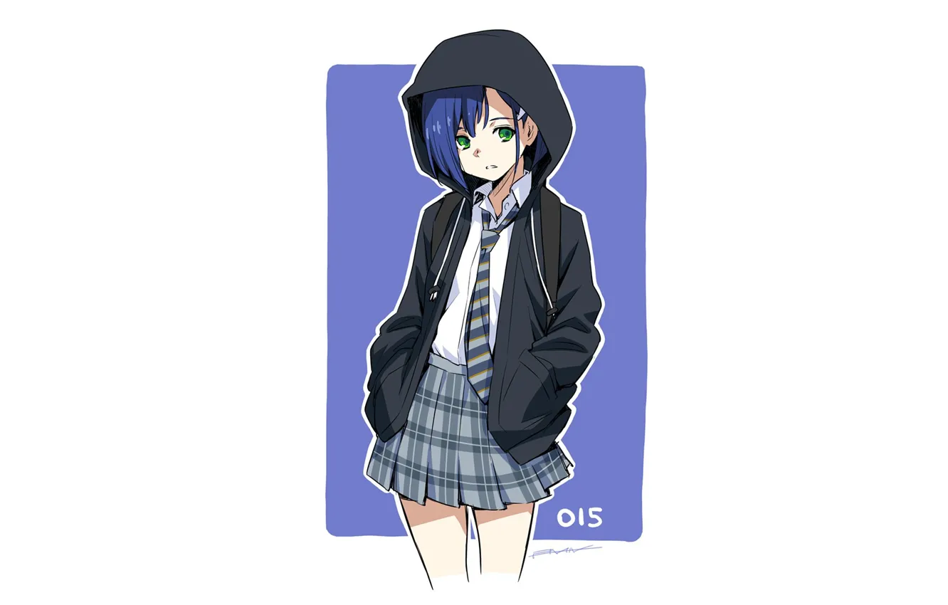 Photo wallpaper frame, girl, Ichigo, 015, Darling In The Frankxx, Cute in France