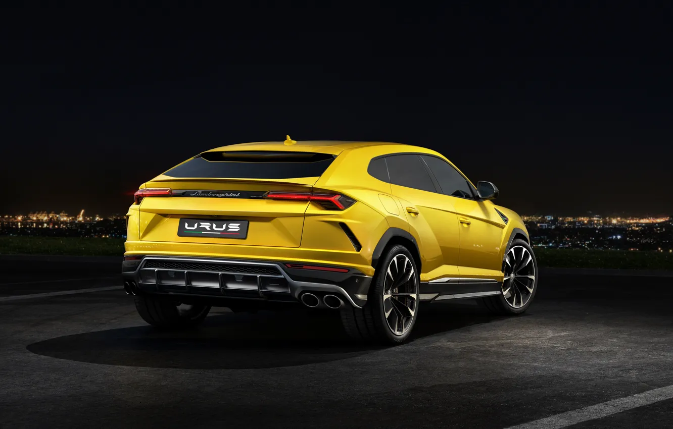 Photo wallpaper Lamborghini, rear view, 2018, Urus