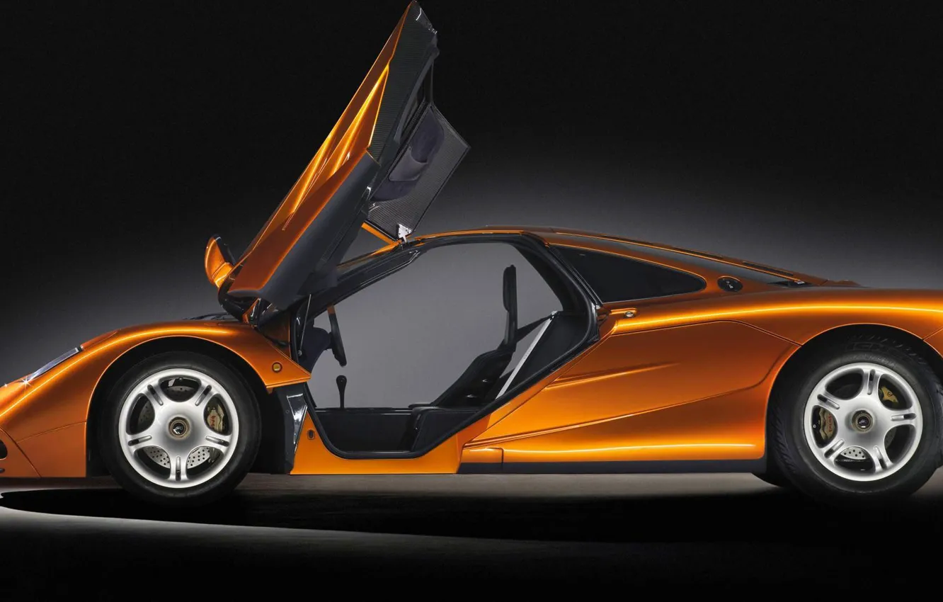 Photo wallpaper McLaren, Roadster, orange