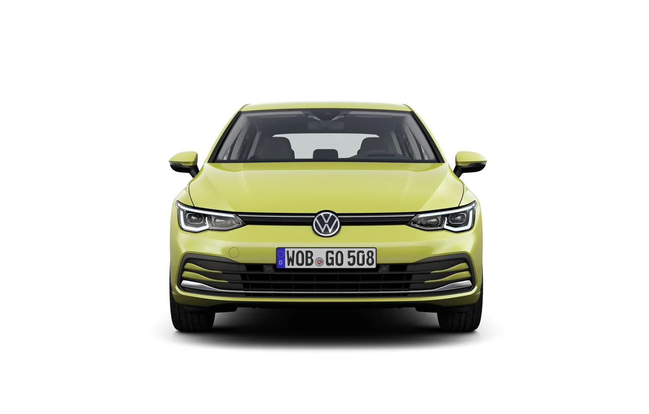 Photo wallpaper volkswagen, compact car, golf 8