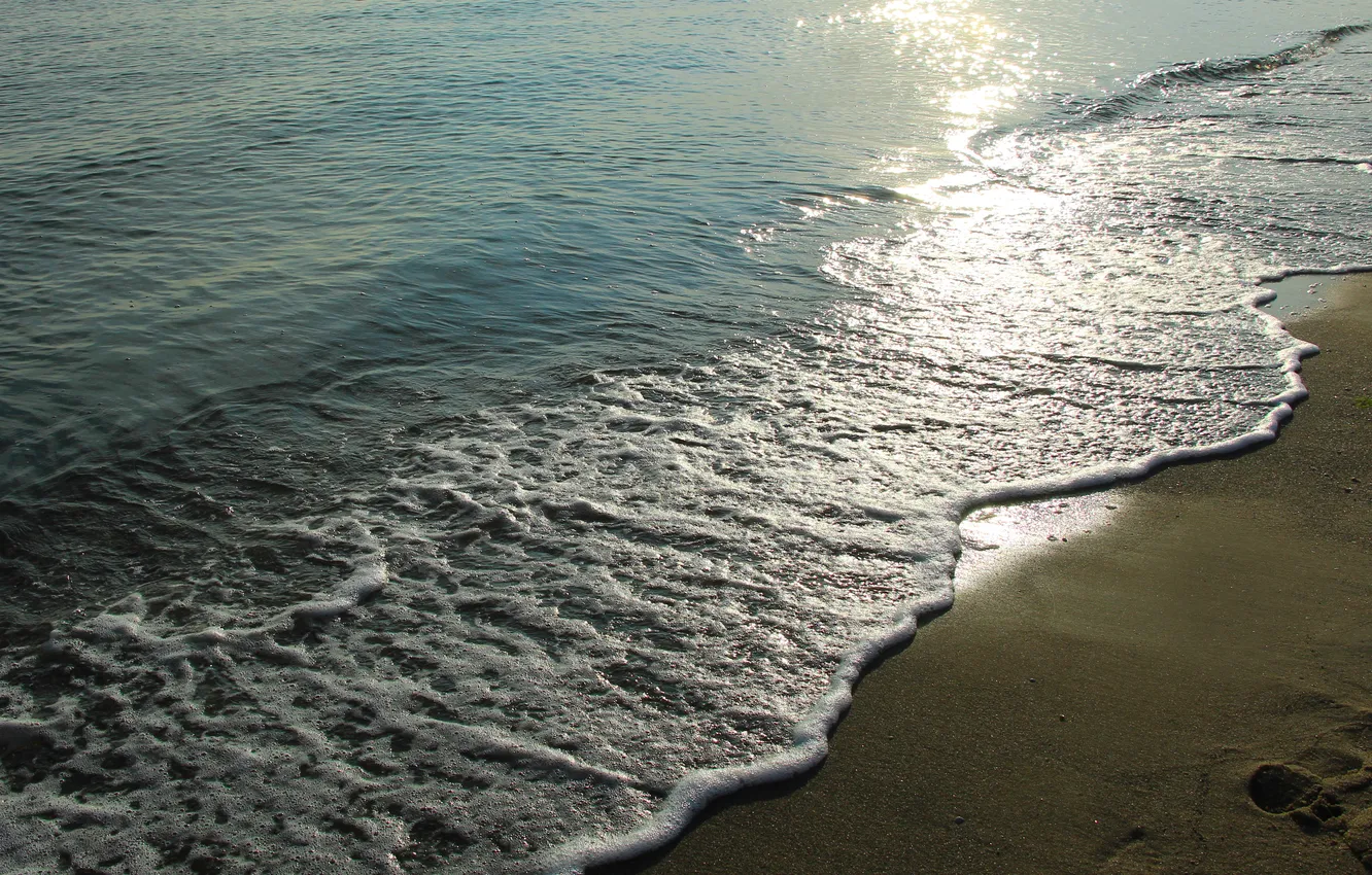 Photo wallpaper beach, sea, ocean, water