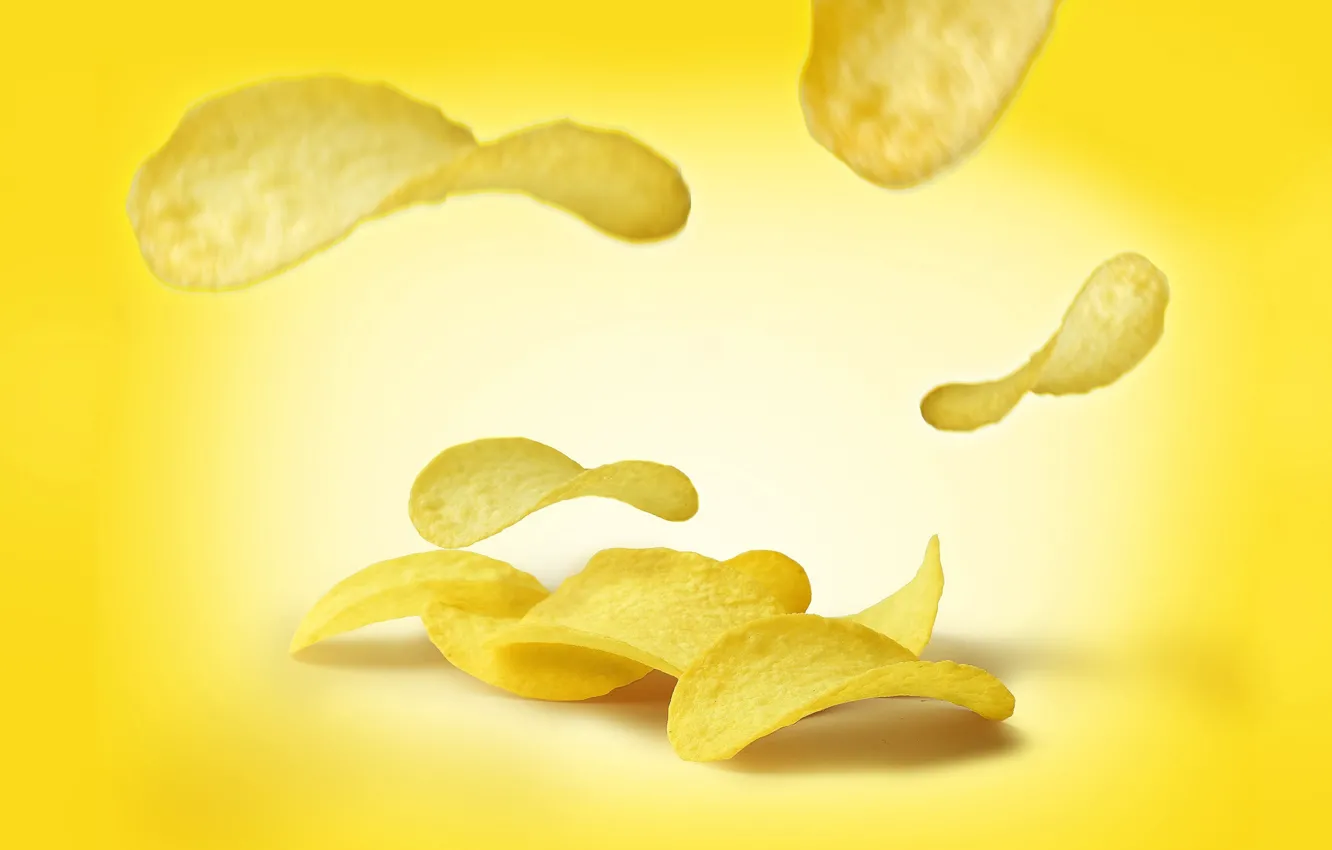 Photo wallpaper food, chips, potatoes