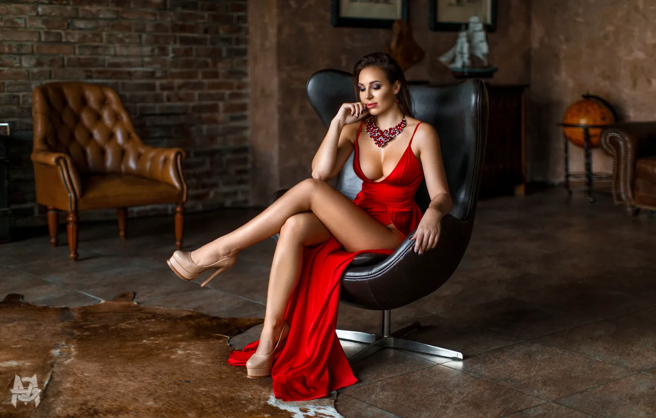 Photo wallpaper dress, model, pretty, Gerasimov Mikhail
