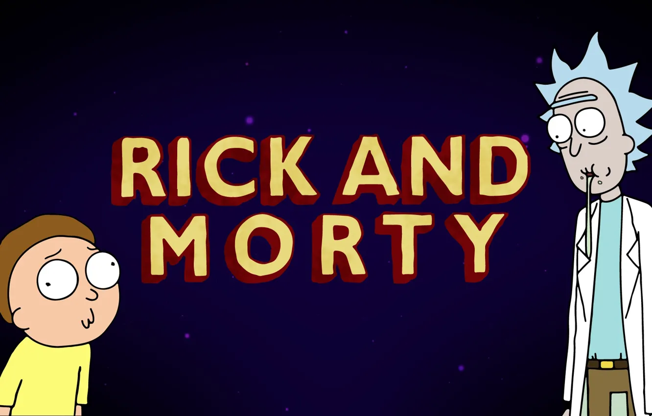 Photo wallpaper cartoon, cartoon, Rick and Morty, Rick and Morty