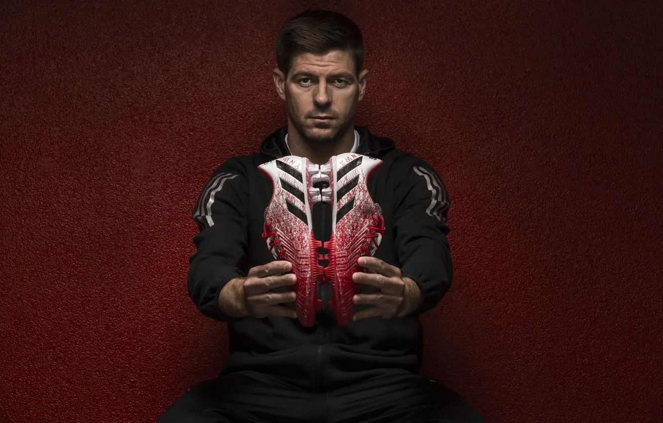 Photo wallpaper Adidas, legend, Adidas, Legend, Liverpool, Liverpool, Steven Gerrard, Cleats