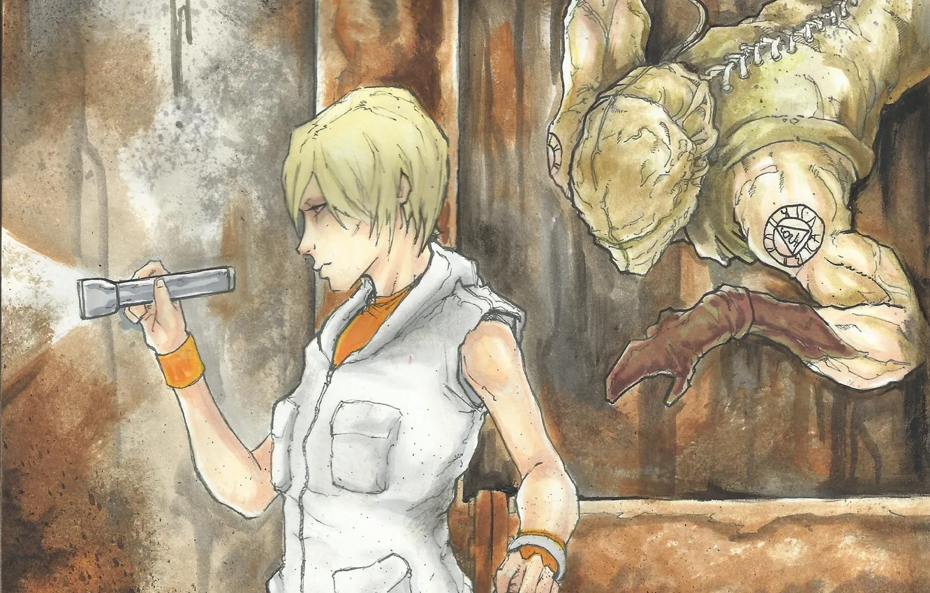 Photo wallpaper the game, Heather Mason, silent hill 3, silent hill 3, Monst
