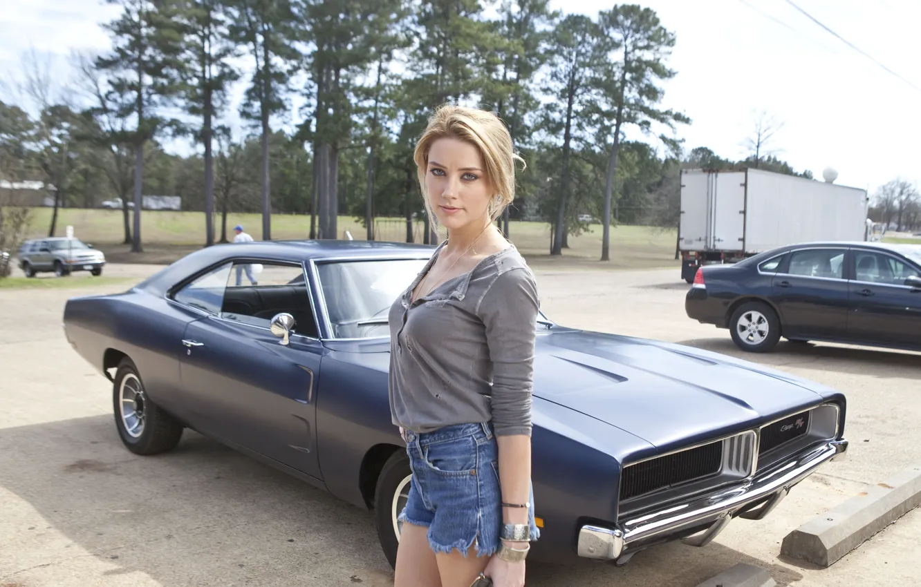 Photo wallpaper Amber Heard, actress, Popular