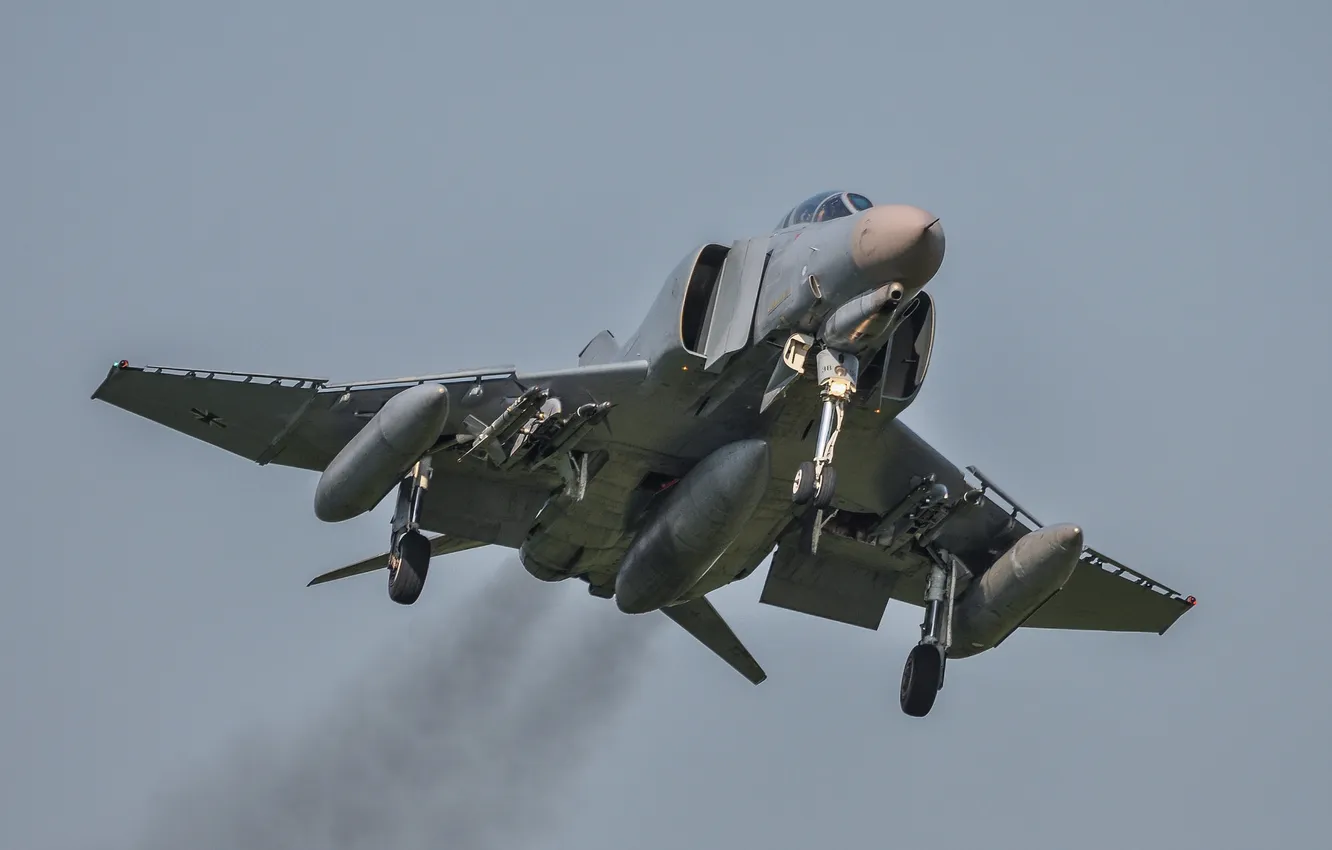 Photo wallpaper fighter, multipurpose, Phantom II, McDonnell Douglas, F-4E, Phantom II