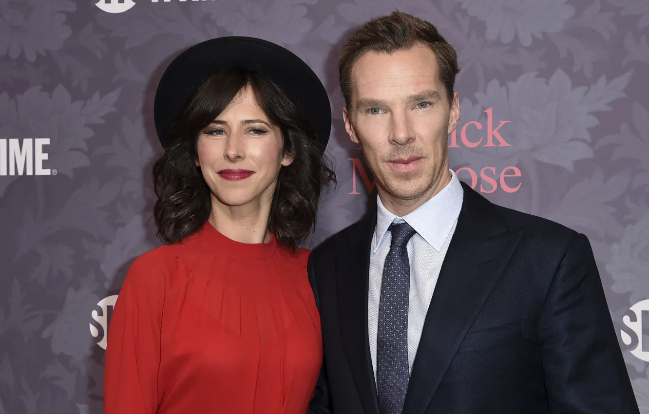 Photo wallpaper hat, Benedict Cumberbatch, wife, Benedict Timothy Carlton Cumberbatch, Sophie Hunter