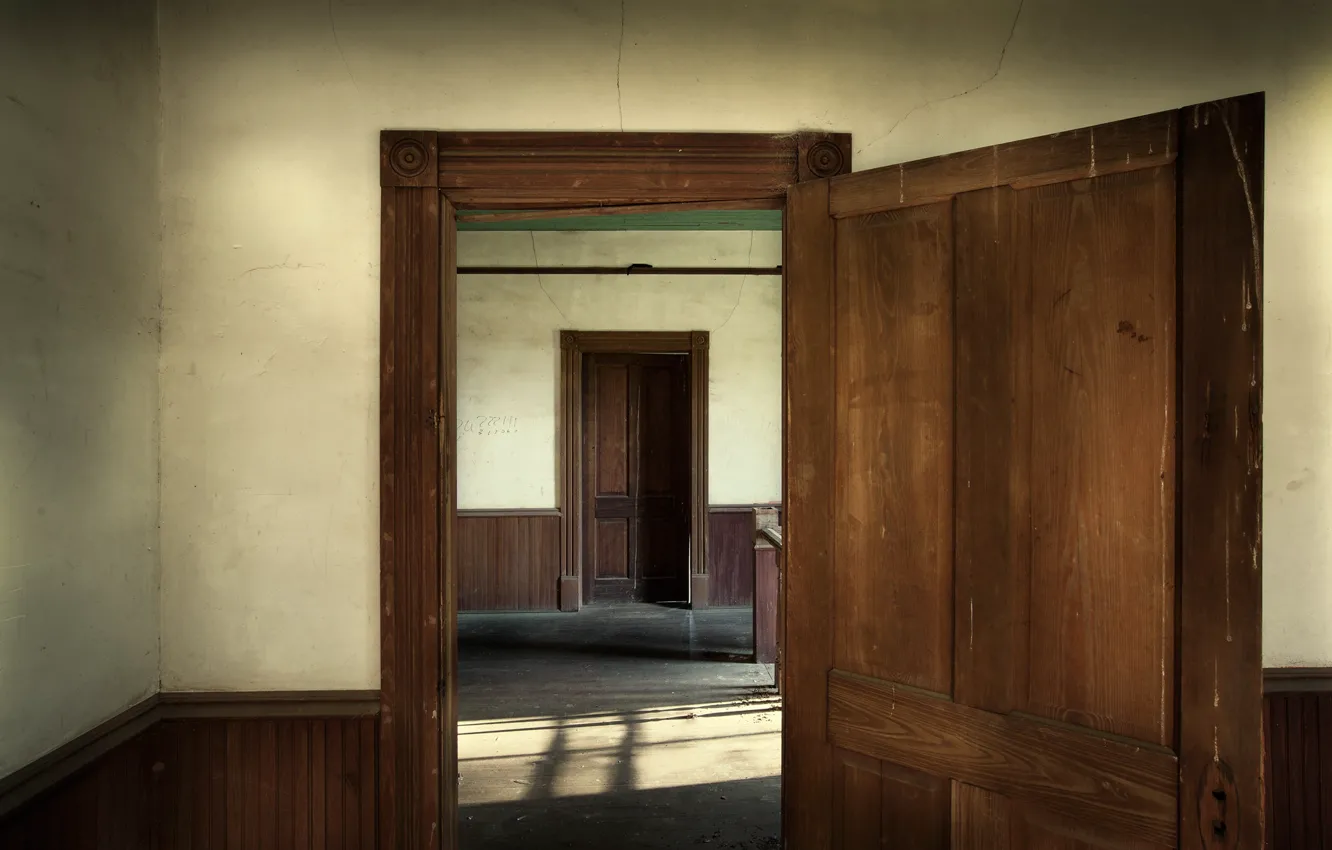 Photo wallpaper room, interior, door