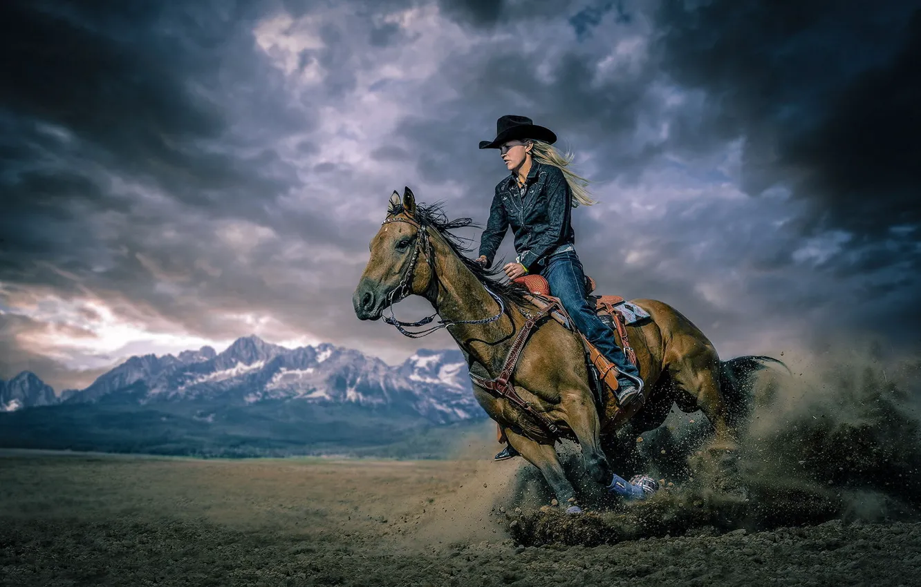 Photo wallpaper horse, Miss Idaho Rodeo, Erica Greenwood