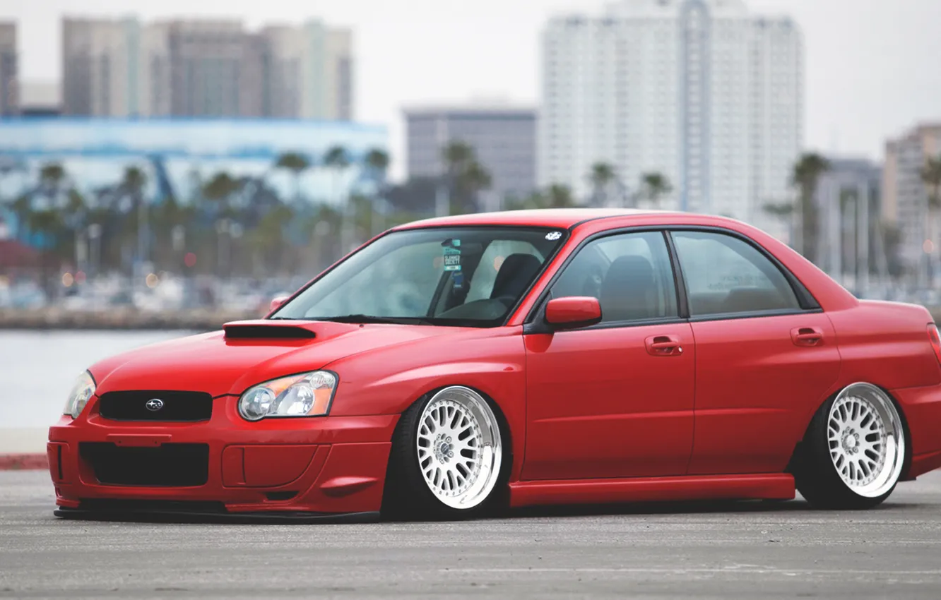 Photo wallpaper city, the city, Subaru, Impreza, Subaru, Impreza