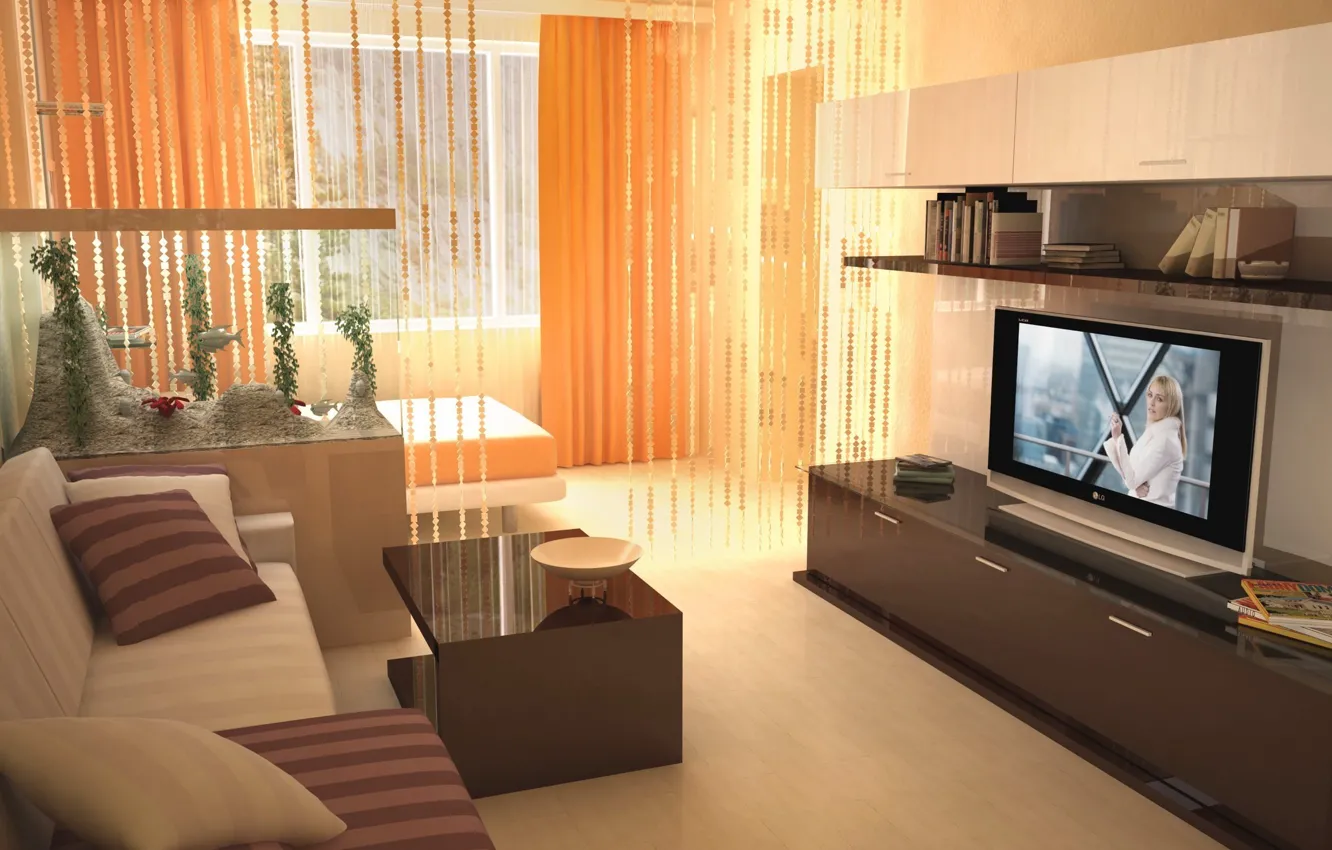 Photo wallpaper design, style, room, interior, living room