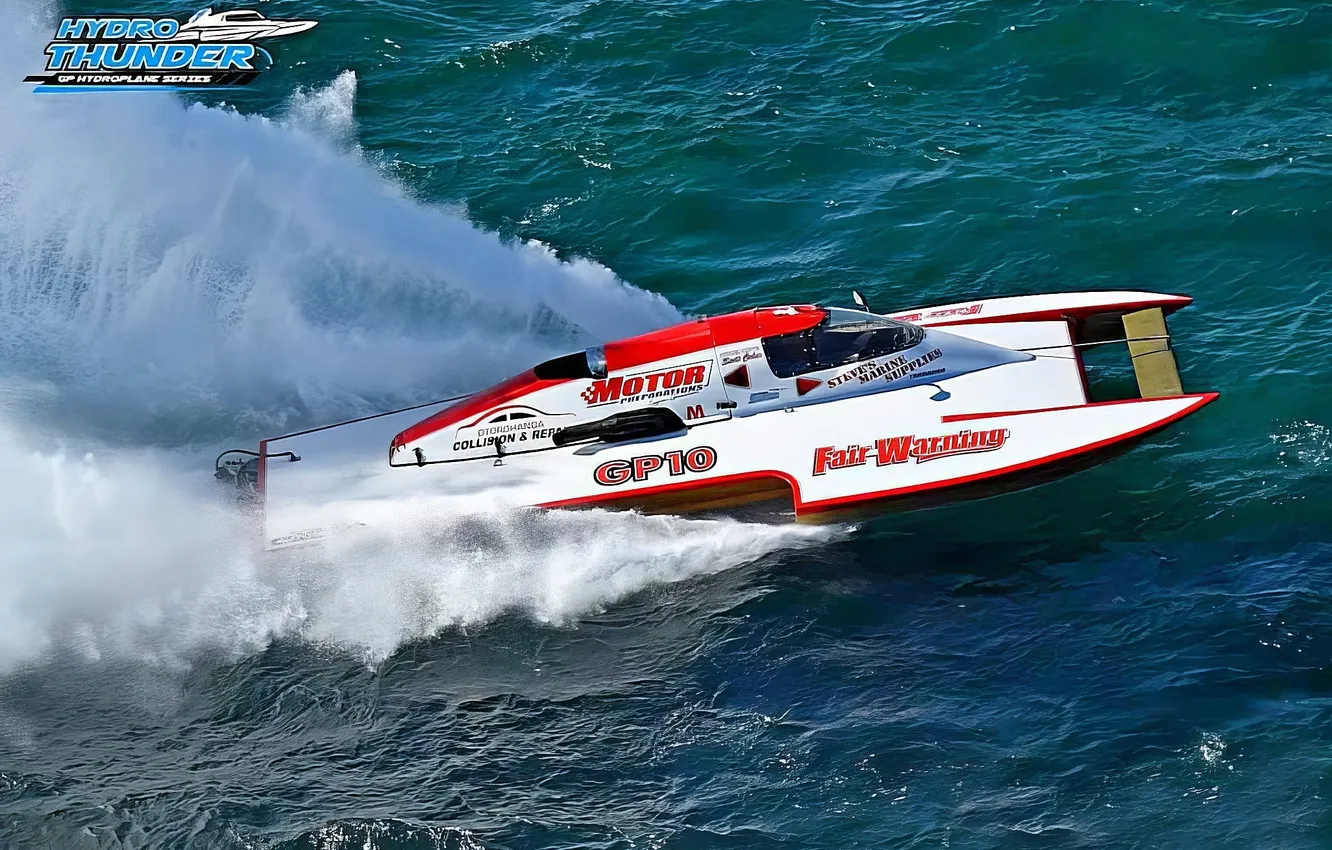 Photo wallpaper race, boat, speed