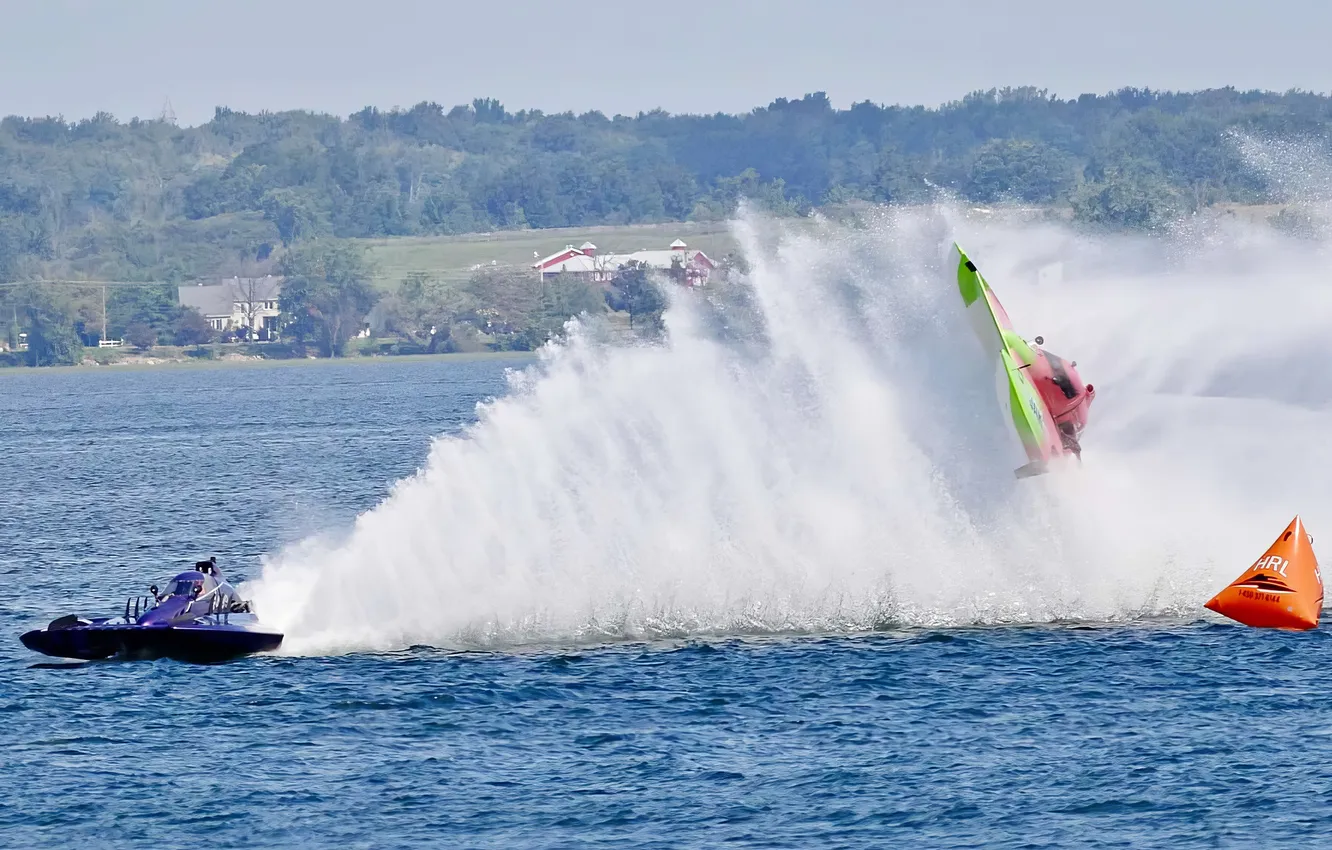 Photo wallpaper race, boat, speed