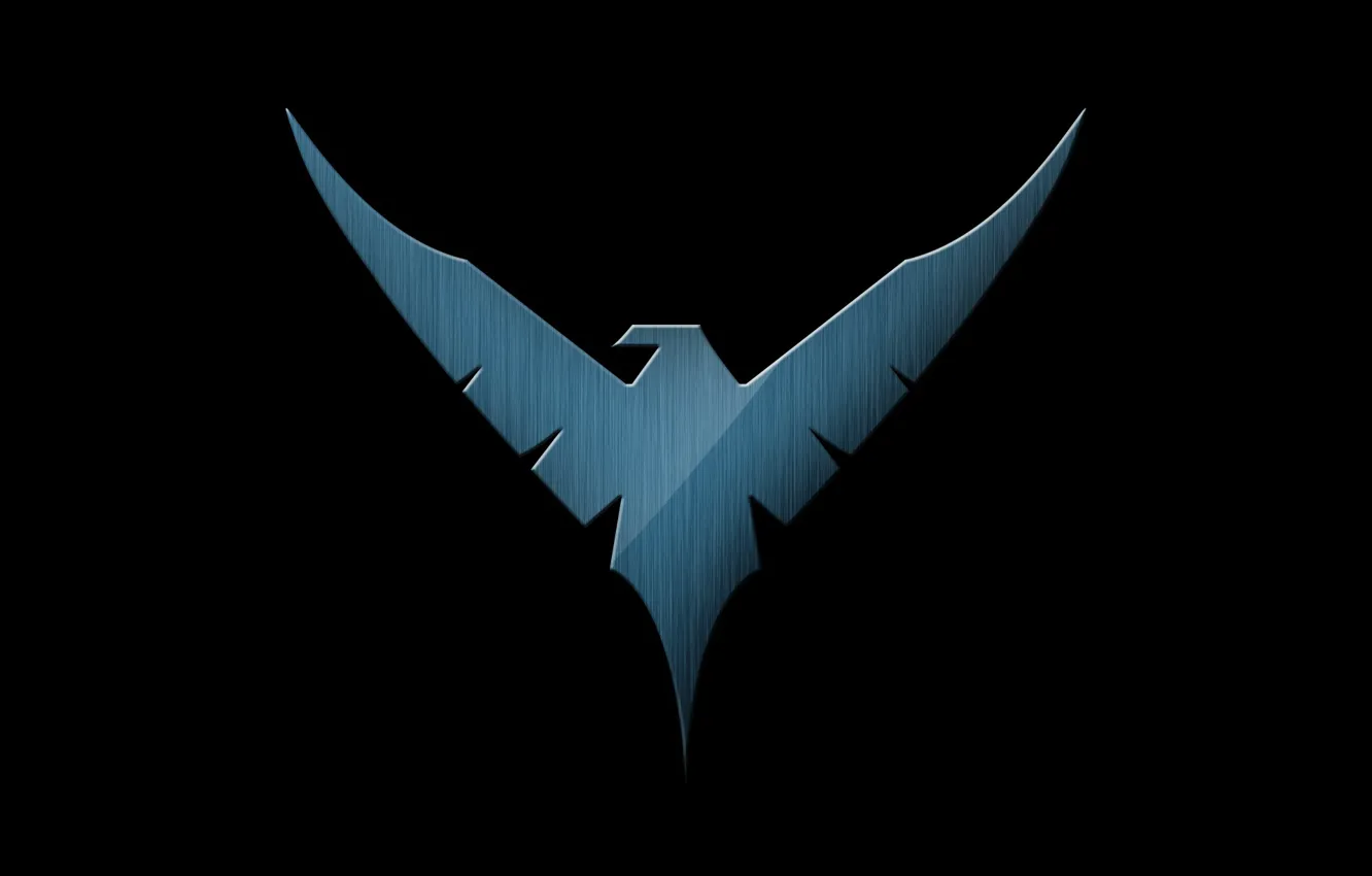 Photo wallpaper sign, emblem, logo, symbol, Nightwing, Nightwing