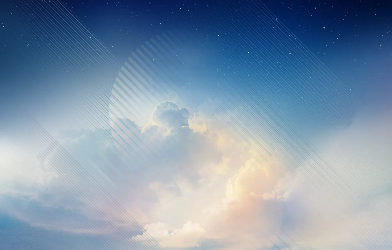 Photo wallpaper Galaxy, blue sky, Samsung, Note 8 Stock
