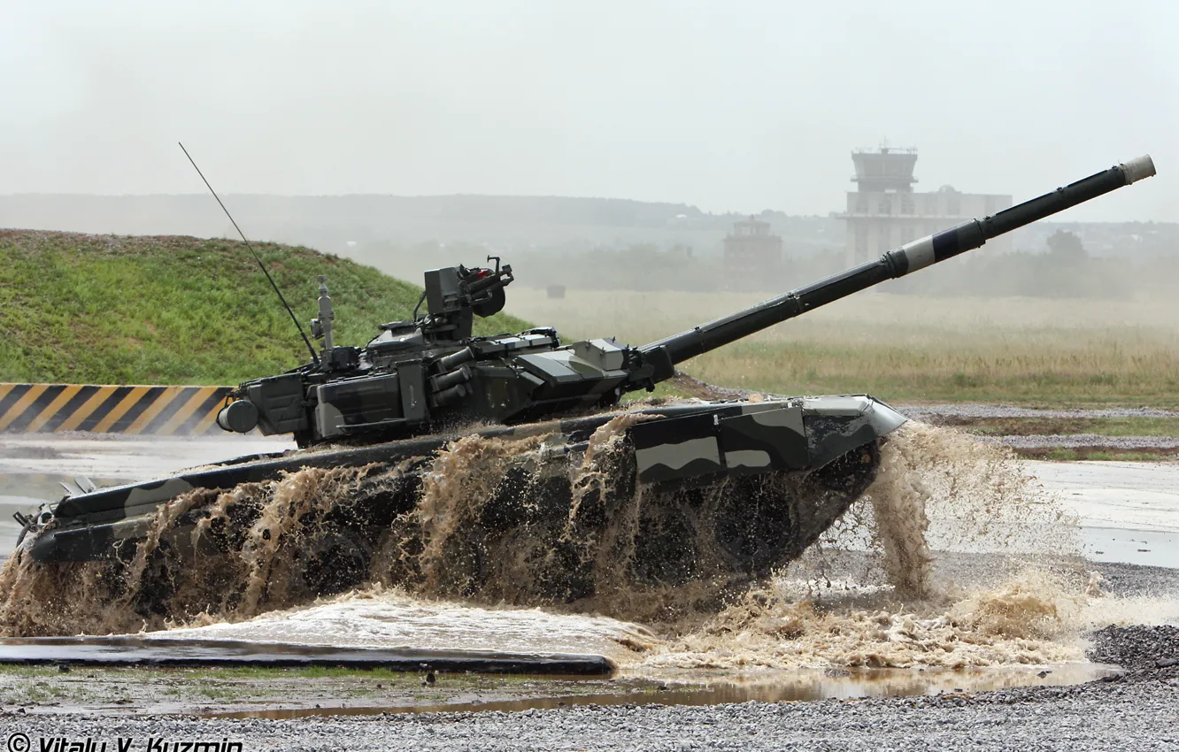 Photo wallpaper army, tank, Russia, T-90 and