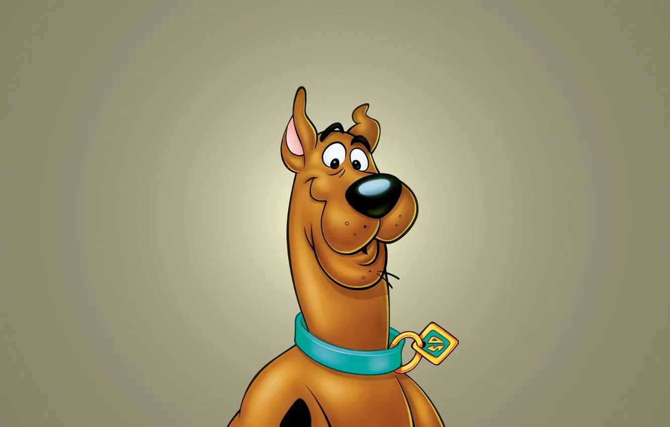 Photo wallpaper dog, dog, collar, mordaha, Scooby-Doo, Scooby-Doo
