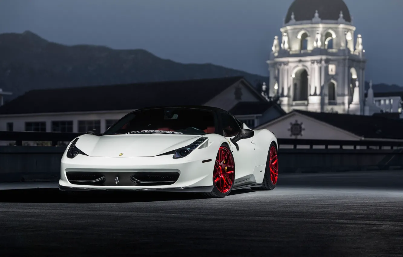 Photo wallpaper Ferrari, 458, Wheels, MRR, Lightweight, FS01