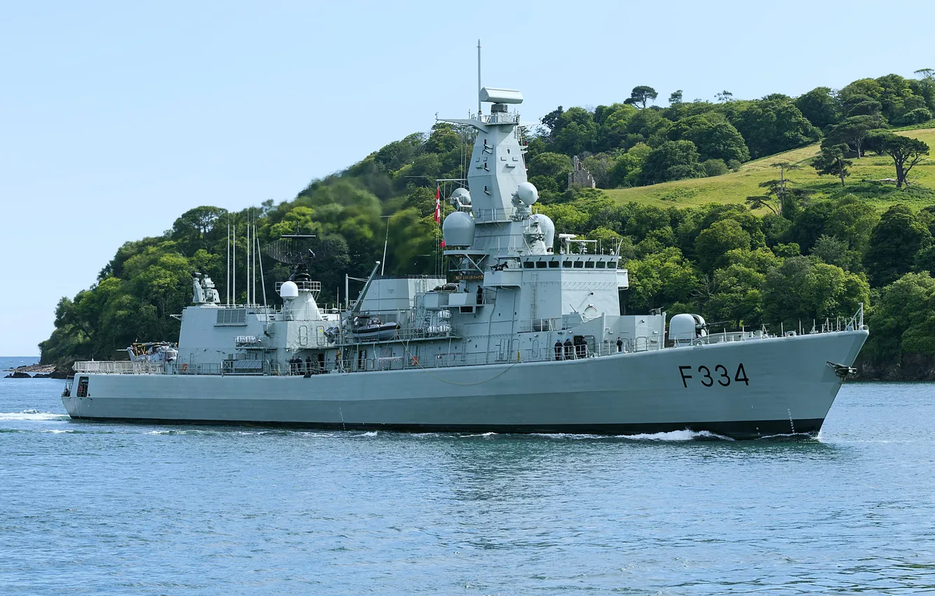 Photo wallpaper frigate, Portuguese Navy, NRP Dom Francisko De Almeida, F 334