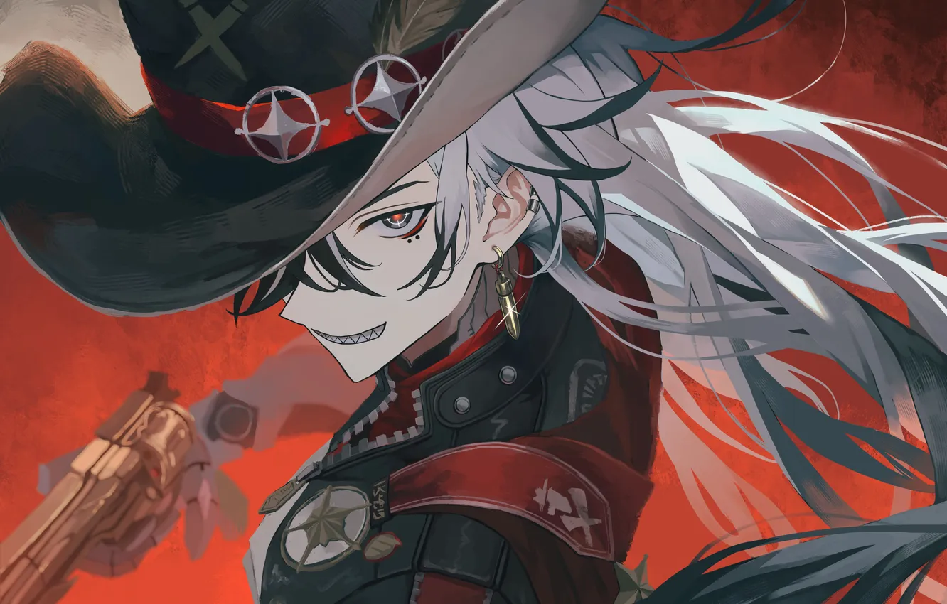 Photo wallpaper gun, hat, guy, boothill, Honkai: Star Rail, honkai (series)