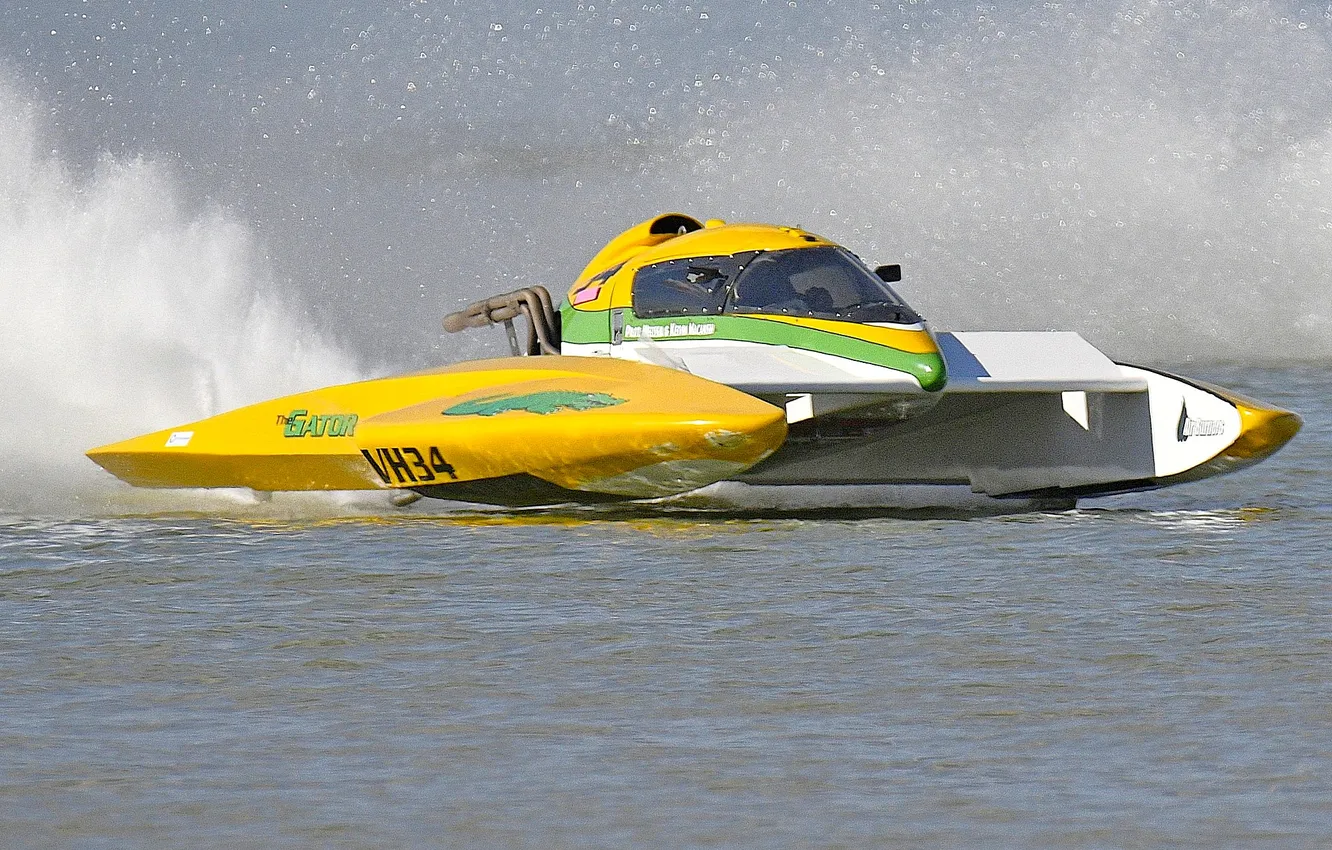 Photo wallpaper race, boat, speed