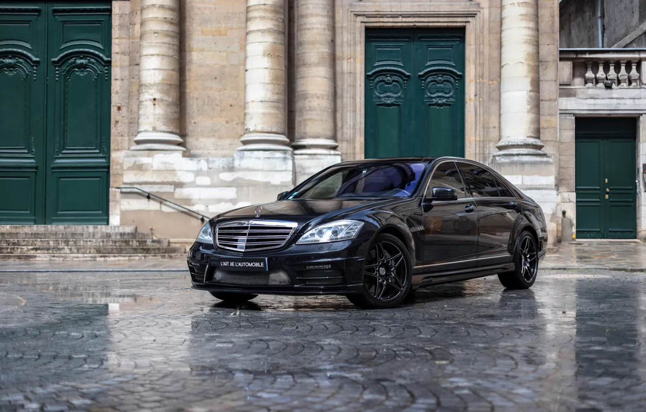 Photo wallpaper AMG, WALD, W221, Black Bison, S-Cass, Mercedec - Benz