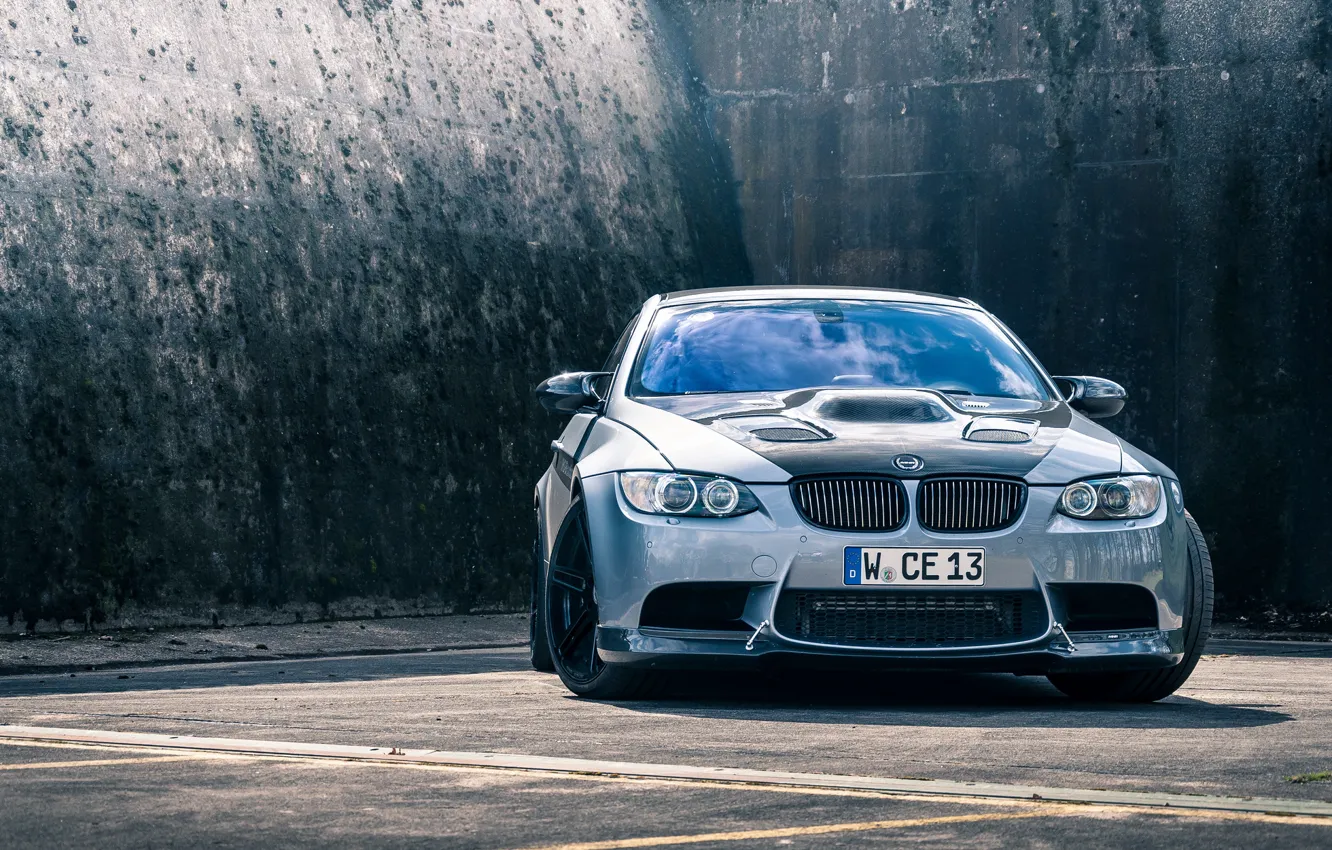 Photo wallpaper BMW, E92, Biturbo, Manhart Racing