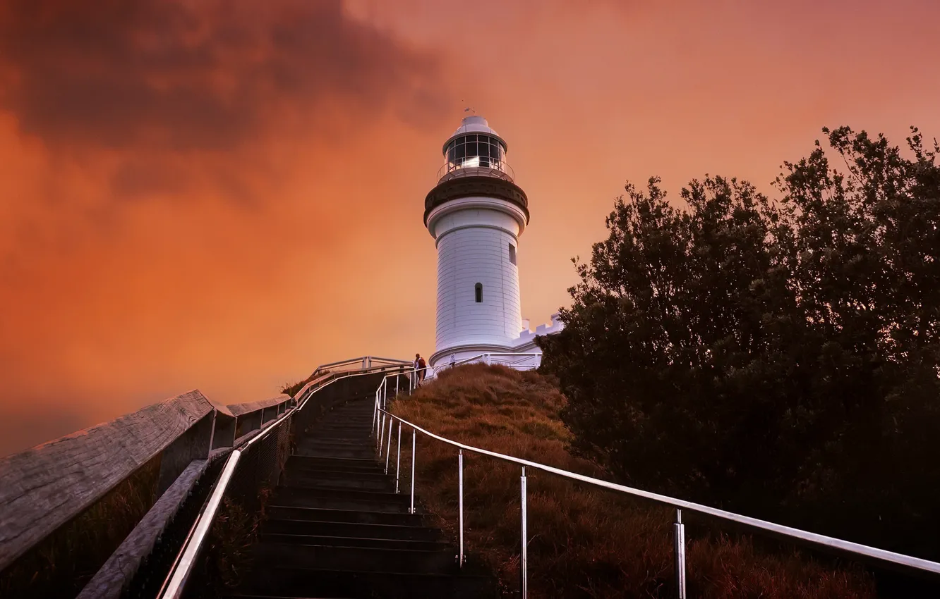 Photo wallpaper Australia, New South Wales, Cape Byron Lighthouse, Palm Valley