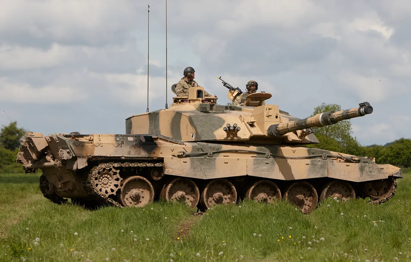Photo wallpaper tank, combat, Challenger 2, "Challenger 2"