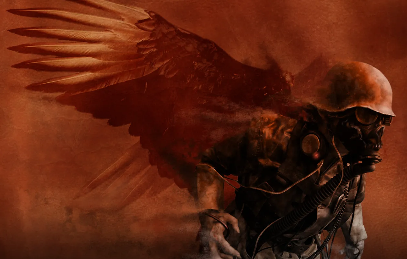 Photo wallpaper war, the demon, soldiers, destruction, chaos