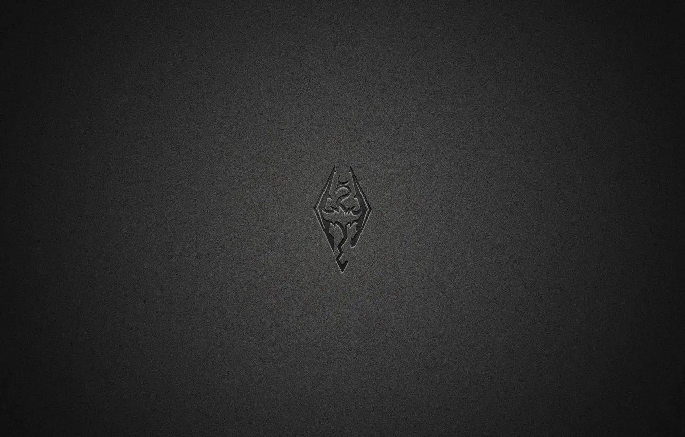 Photo wallpaper dragon, minimalism, black