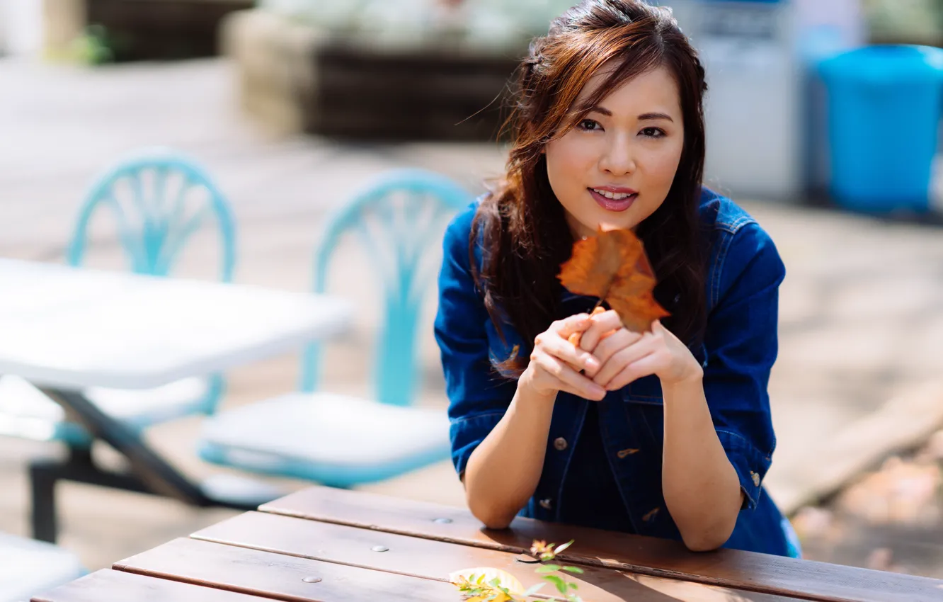 Photo wallpaper girl, sexy, long hair, smile, beautiful, pretty, lips, face