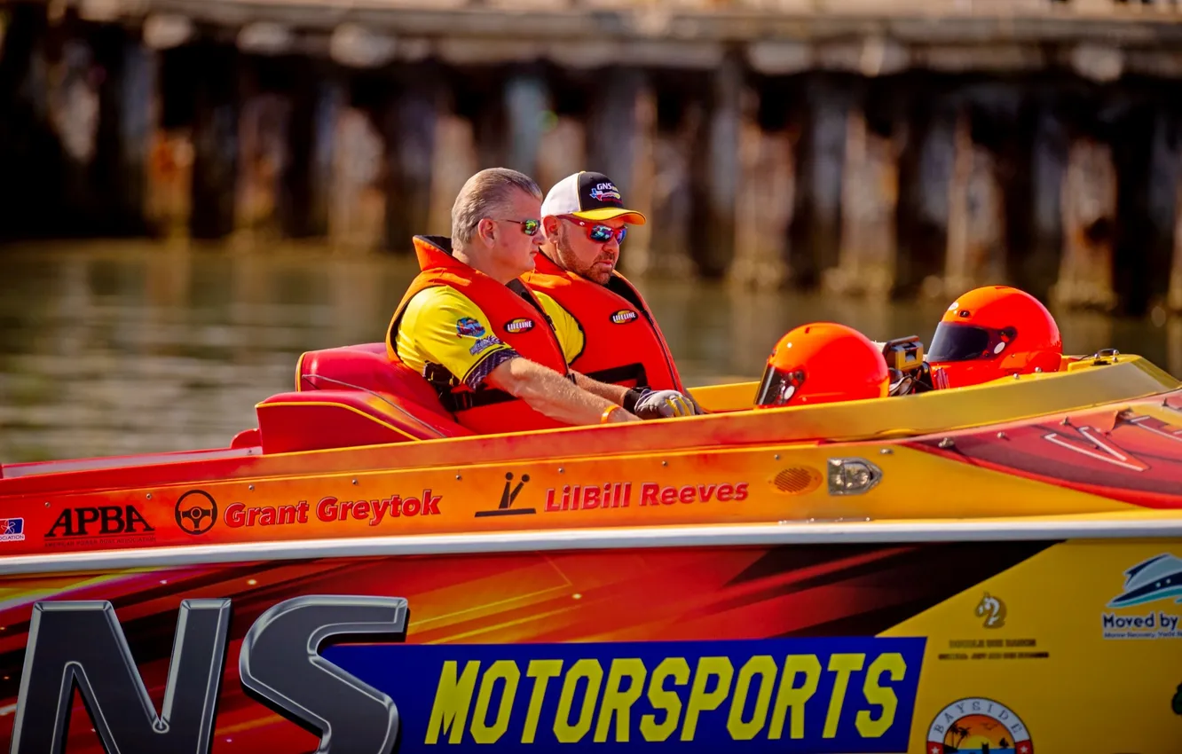 Photo wallpaper race, boat, speed