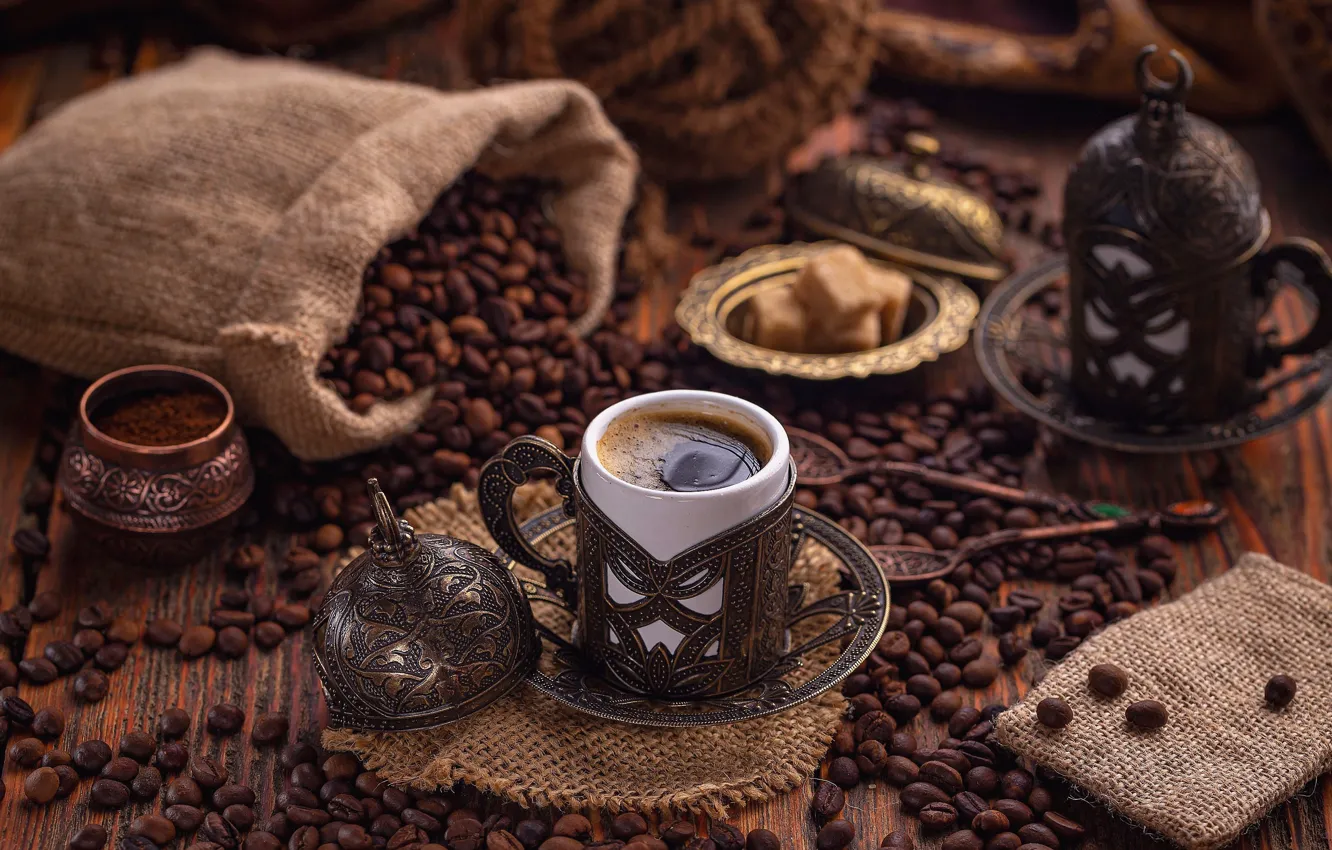 Photo wallpaper coffee, traditional, Turkish Coffee