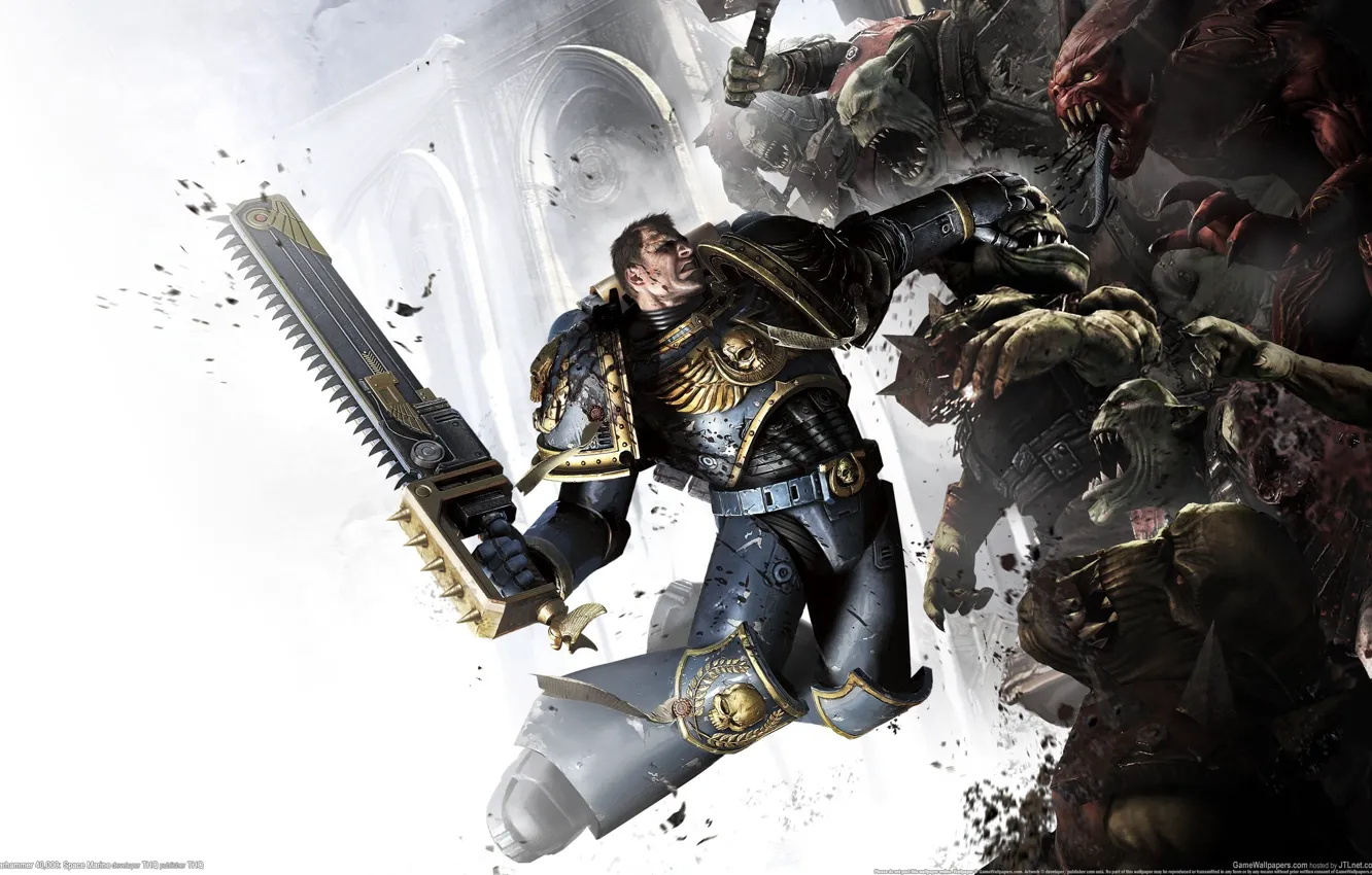 Photo wallpaper space marine, warhammer 40k, Captain Titus