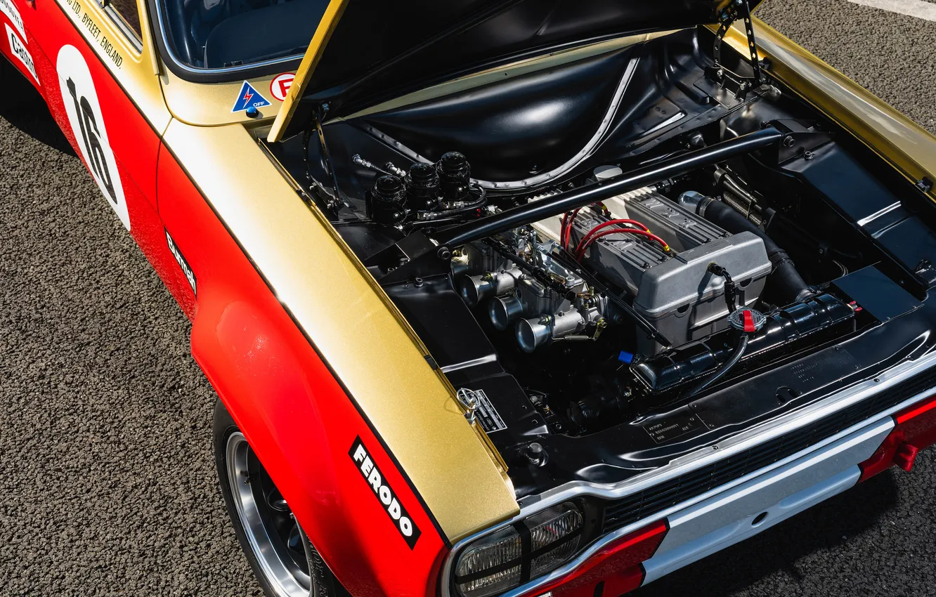 Photo wallpaper Ford, Escort, Alan Mann, motorworks, boreham, 68 edition