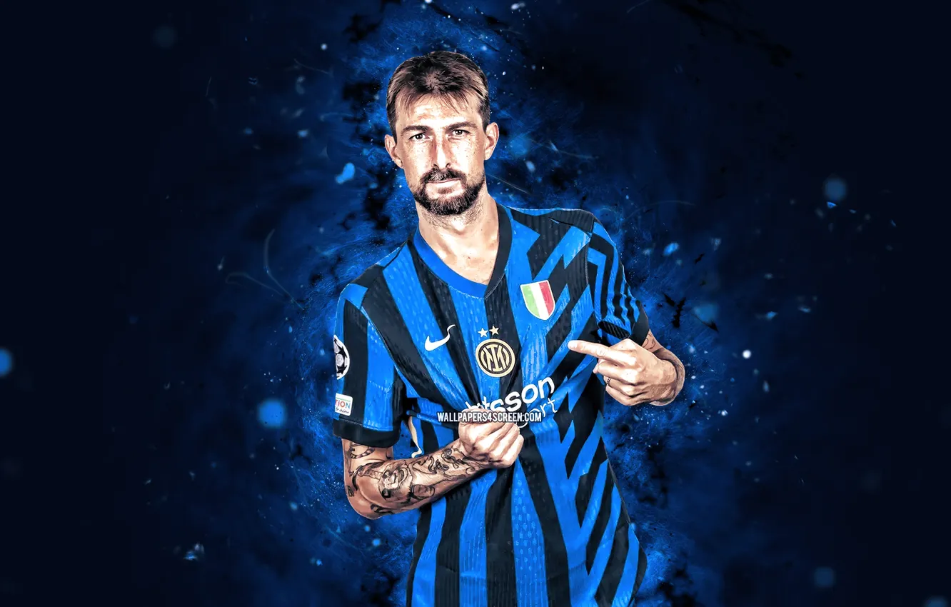 Photo wallpaper Inter, football, soccer, Inter Milan, Italian, Francesco Acerbi, Acerbi