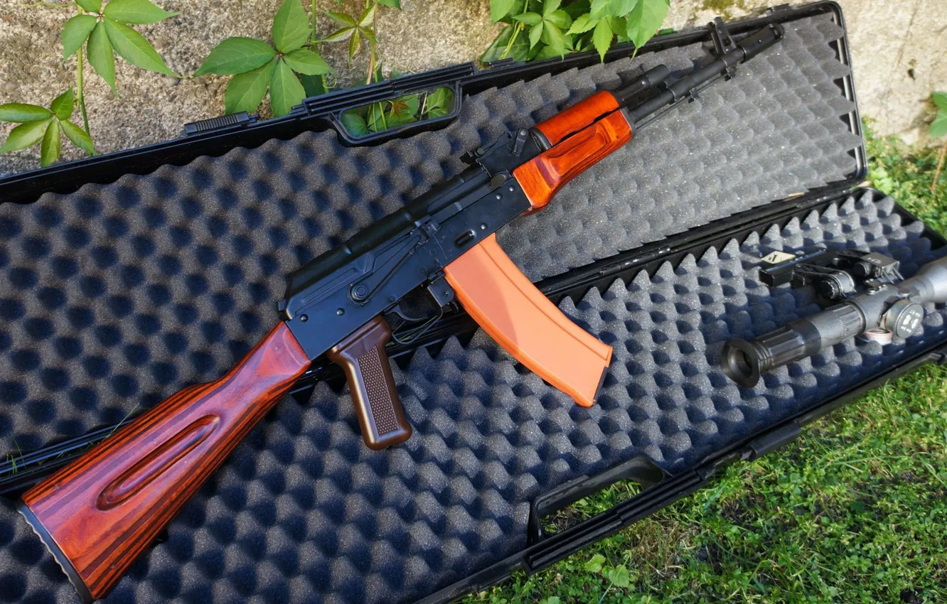 Photo wallpaper weapons, machine, weapon, Kalashnikov, ak-74, AK-74, assault Rifle