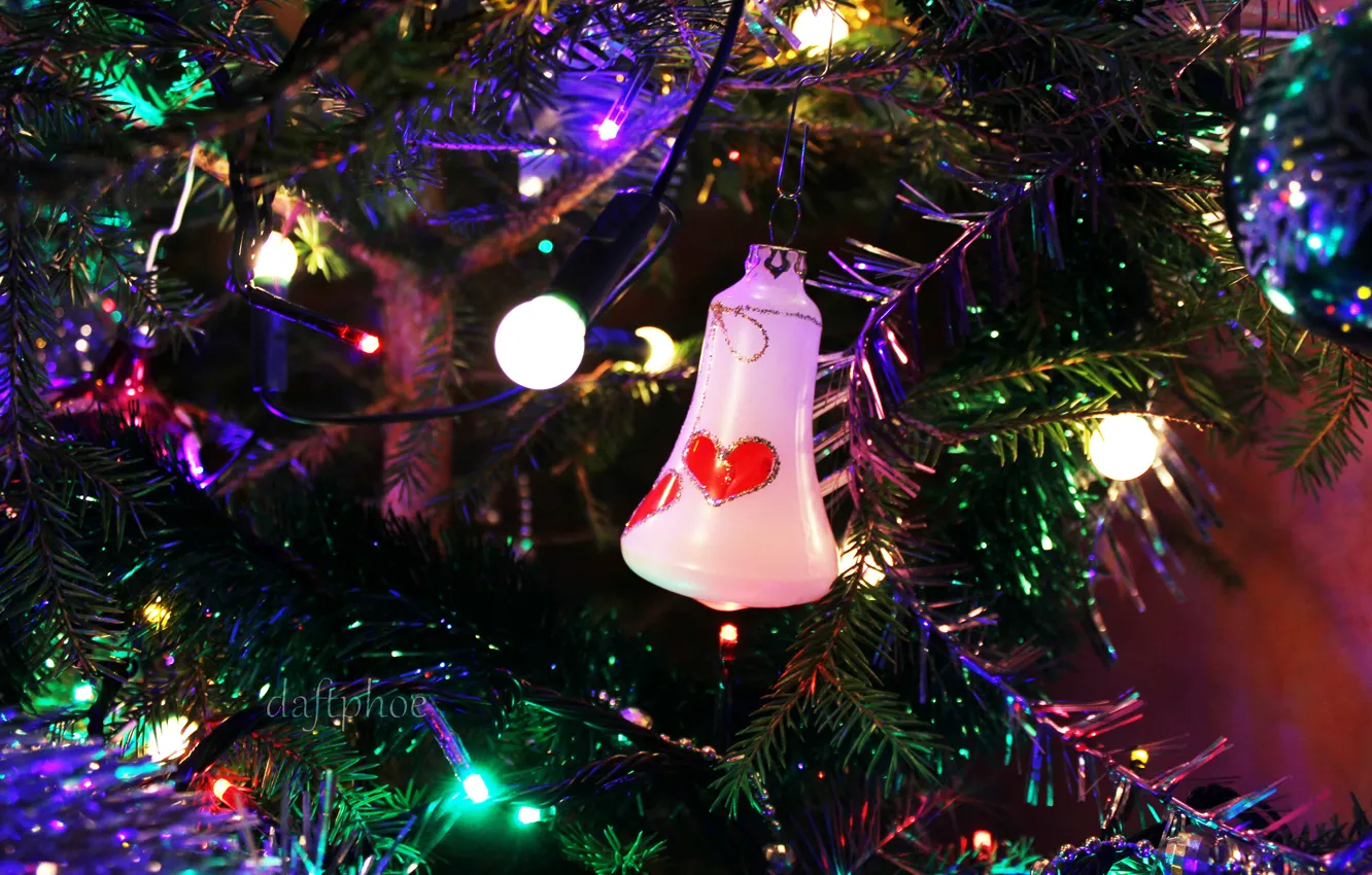 Photo wallpaper Christmas, New Year, Christmas tree