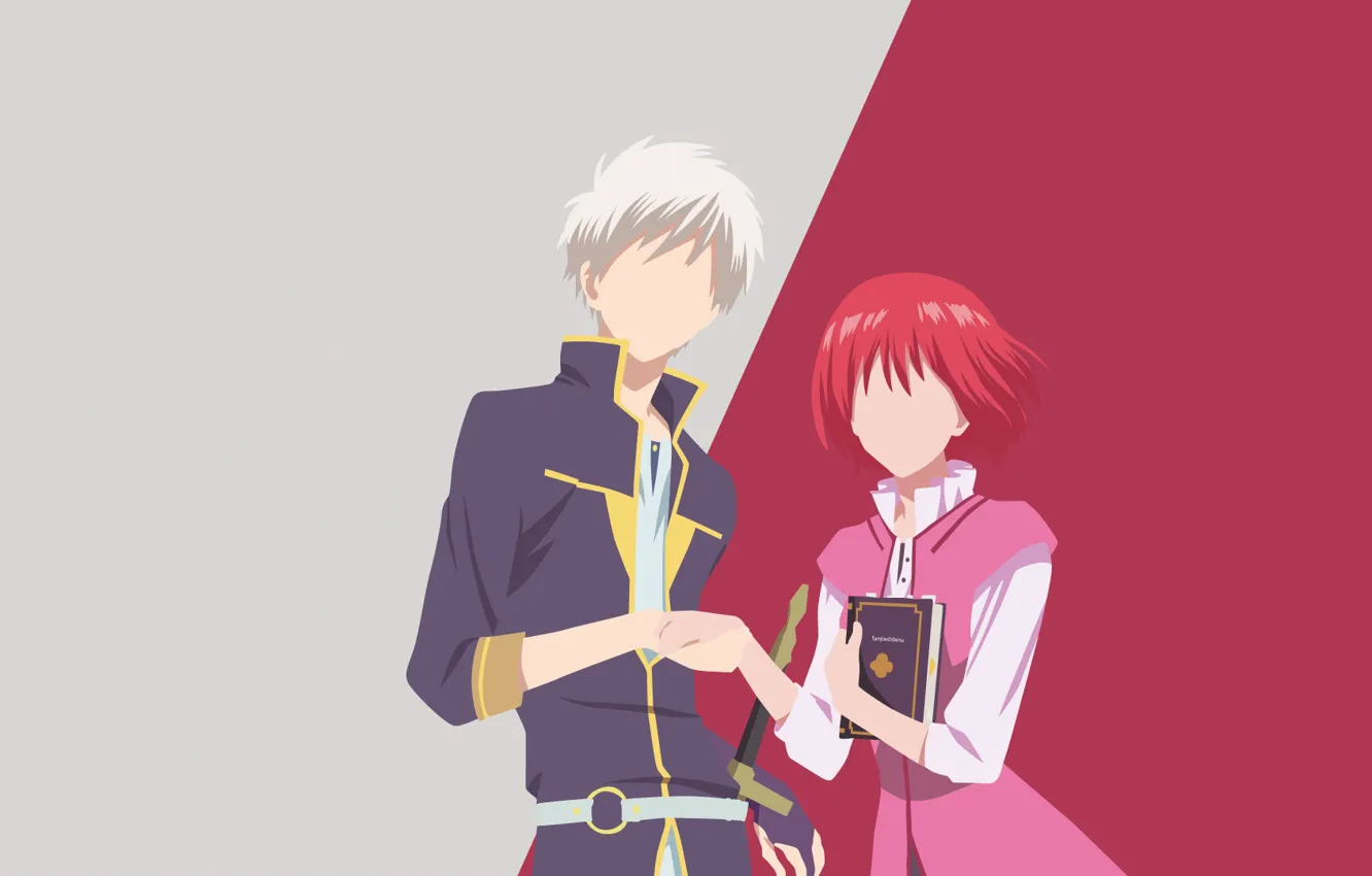 Photo wallpaper background, anime, pair, two, Akagami no Shirayukihime