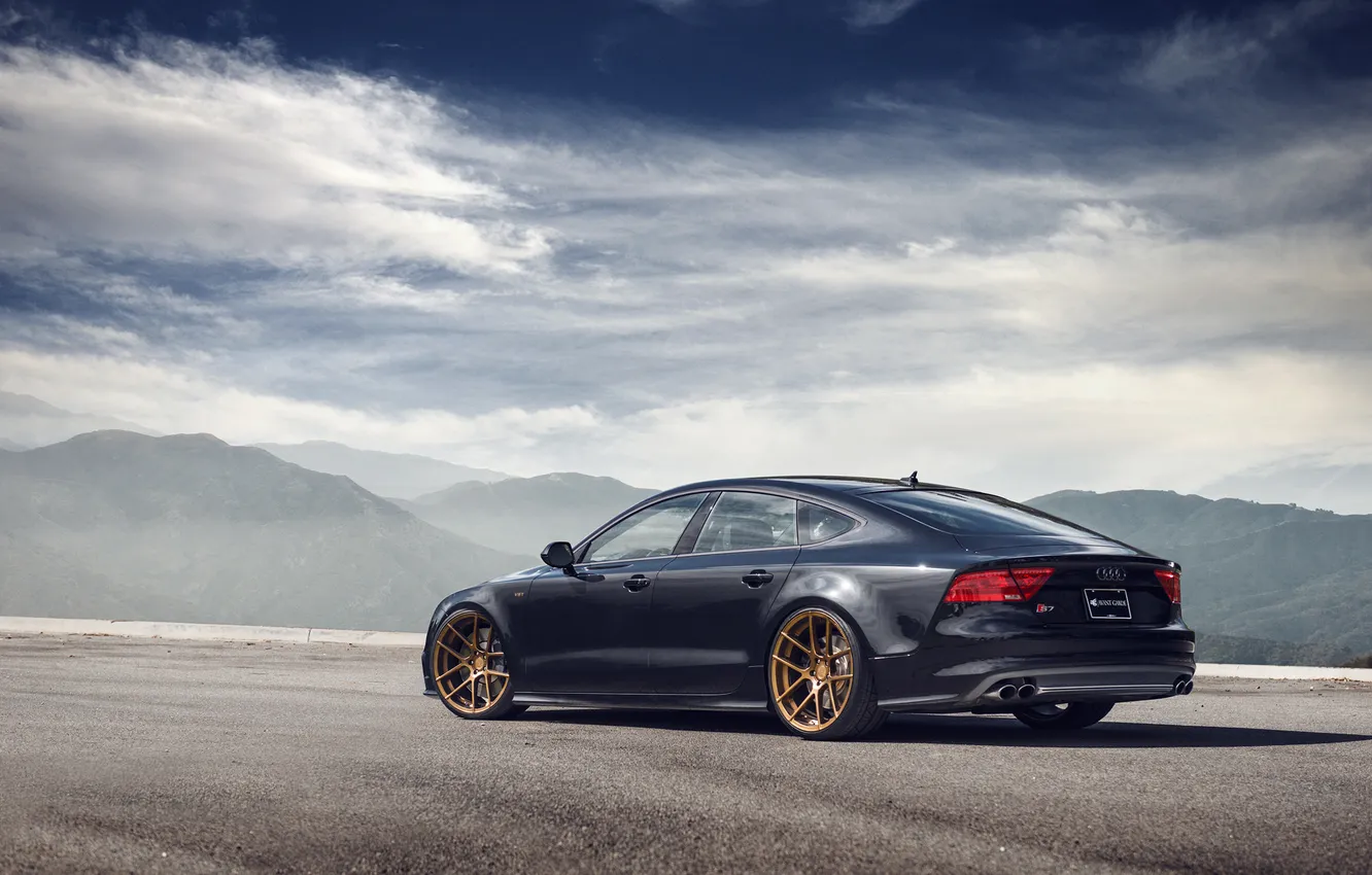 Photo wallpaper Audi, Audi, black, black