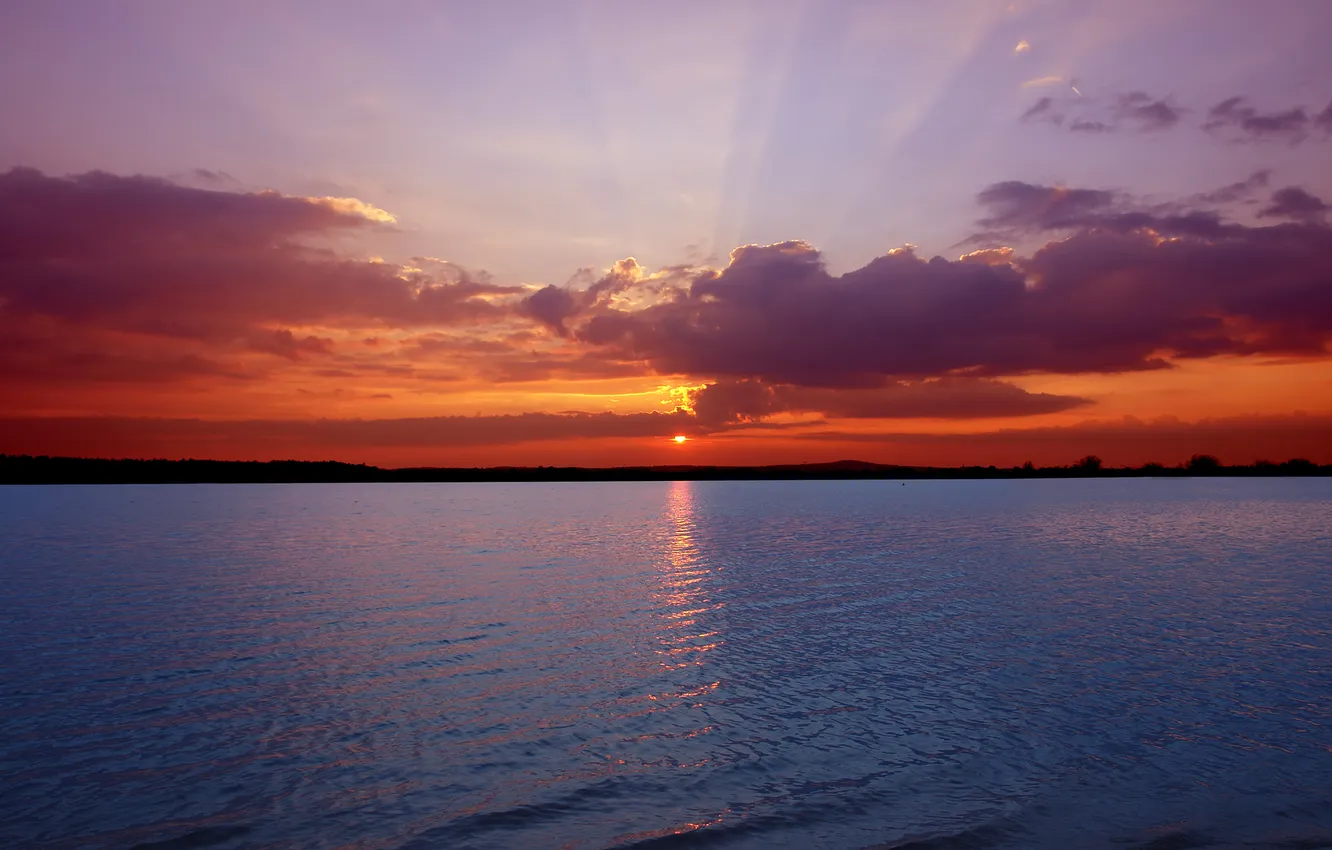 Photo wallpaper the sky, water, landscape, Wallpaper