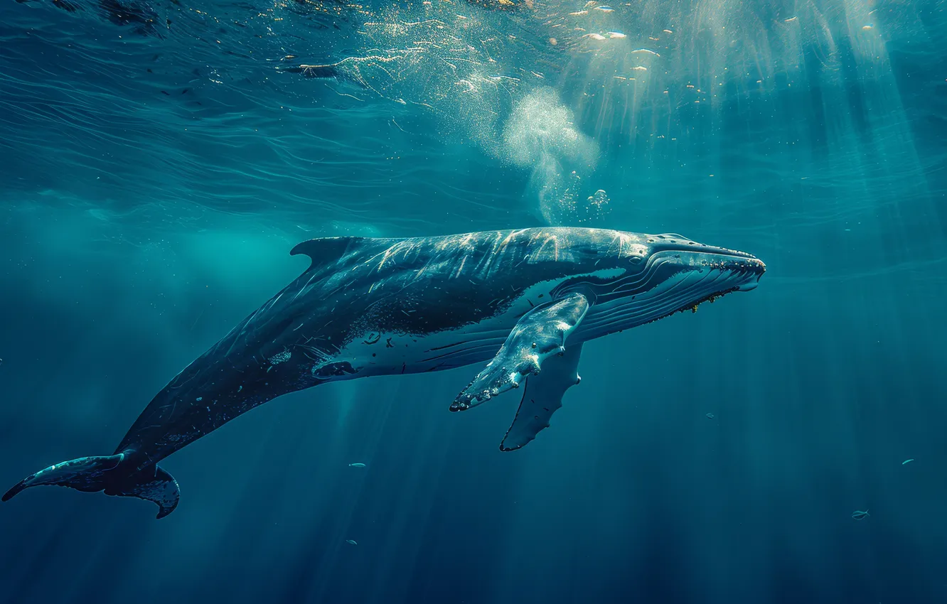 Photo wallpaper kit, underwater world, digital art, AI art, The Art of Artificial Intelligence, neural network