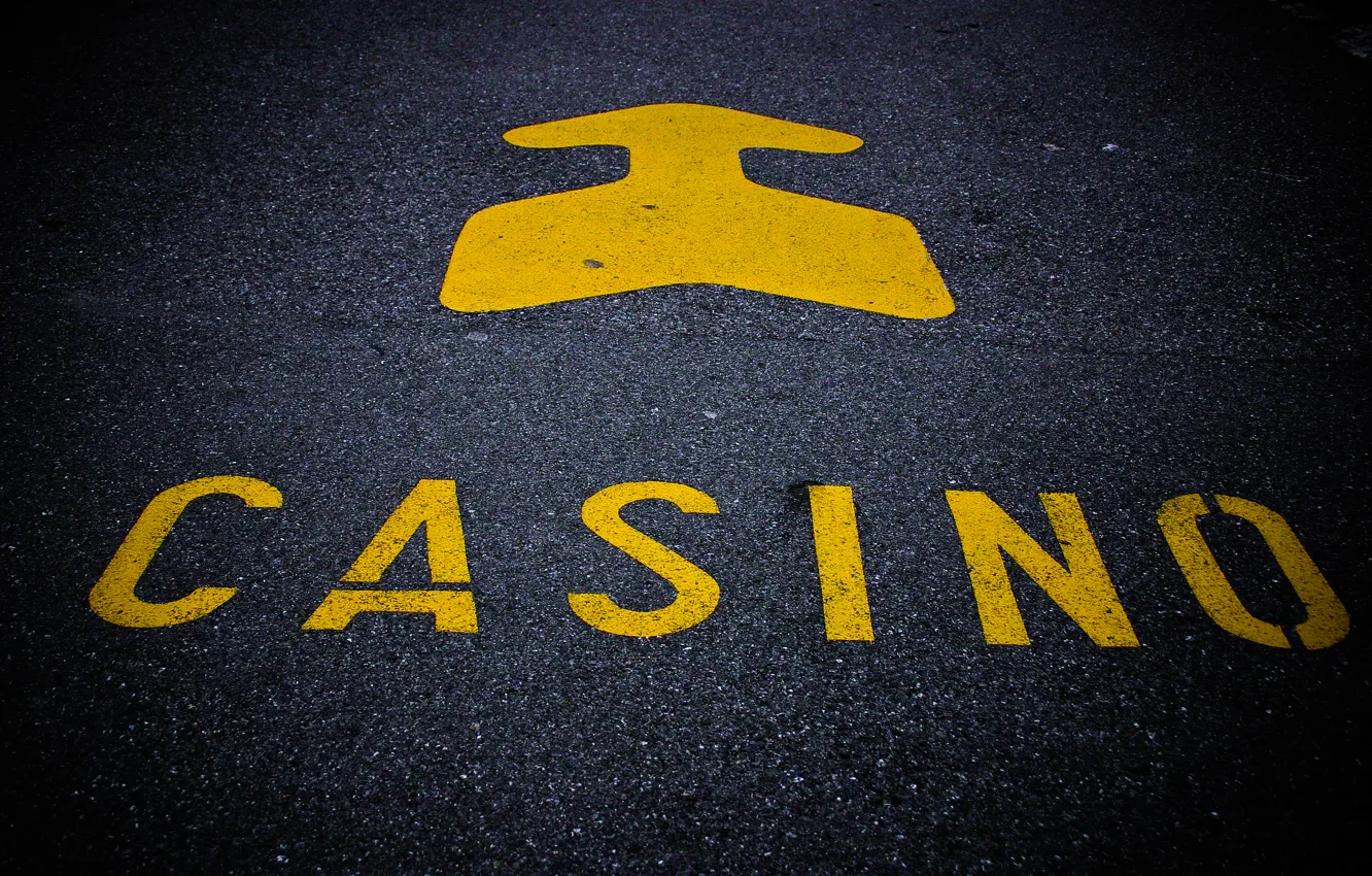 Photo wallpaper asphalt, the inscription, arrows, index, casino, photo, photographer, casino