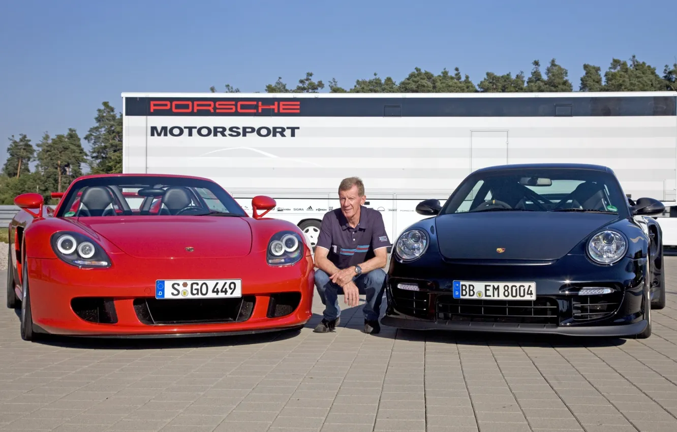 Photo wallpaper background, 911, Porsche, Porsche, Carrera GT, supercars, racing driver, Carrera GT
